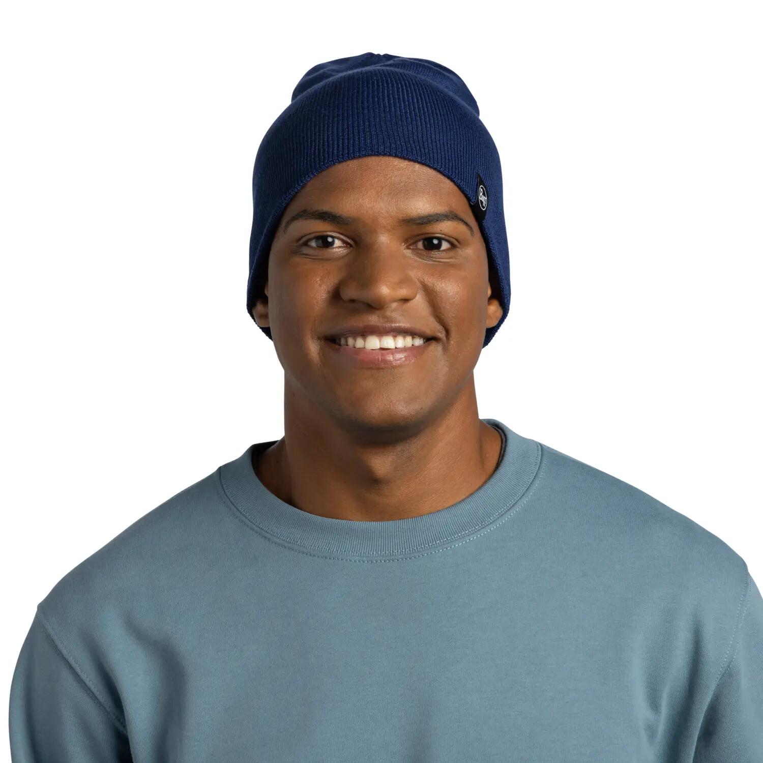 Gorro Knitted Unisex Buff Azul ÚNICA 3/5