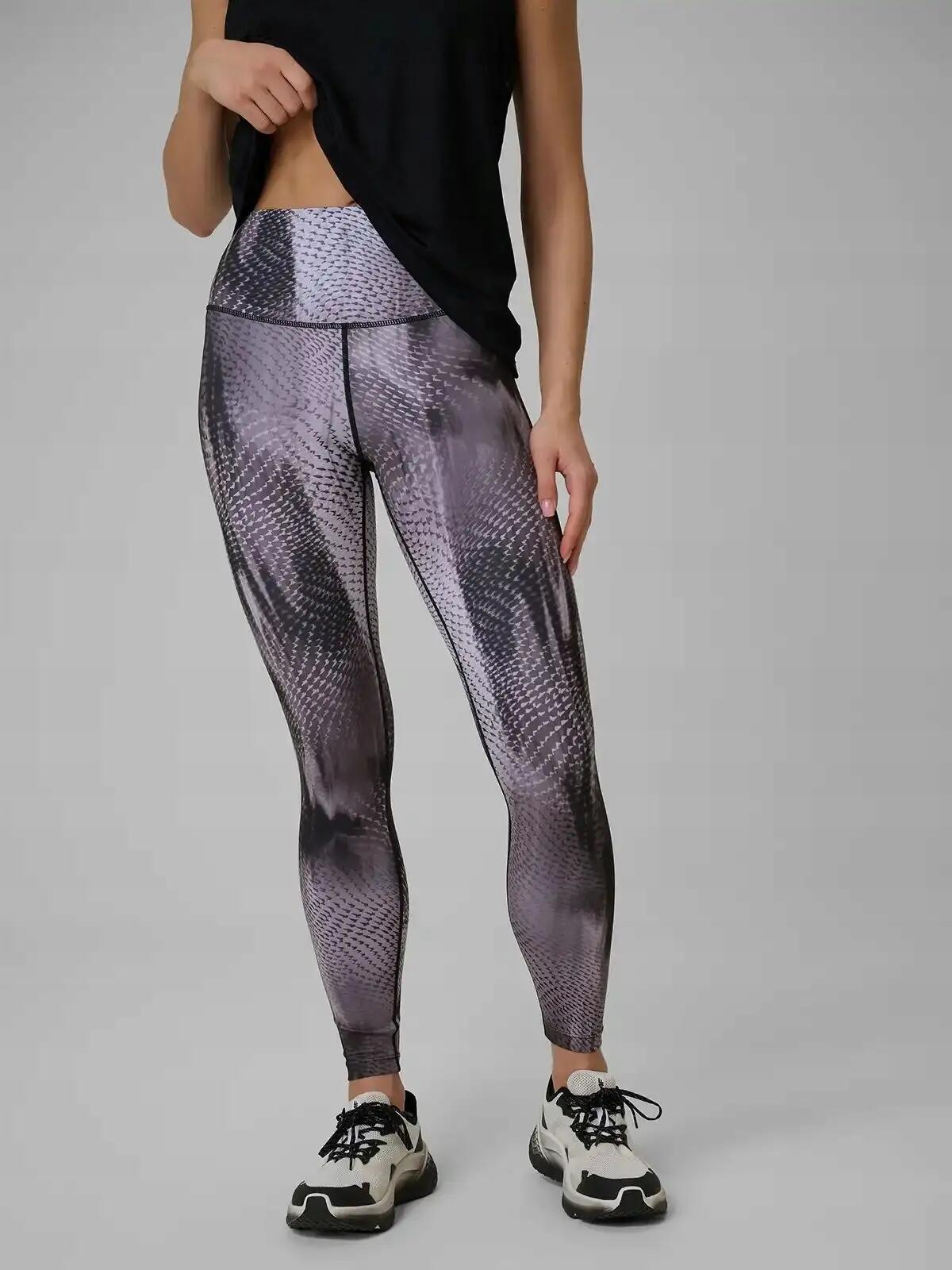 LEGGINSY DAMSKIE 4F TRENINGOWE SZYBKOSCHNĄCE Z WYSOKIM STANEM KOLOR SZARY 4/12