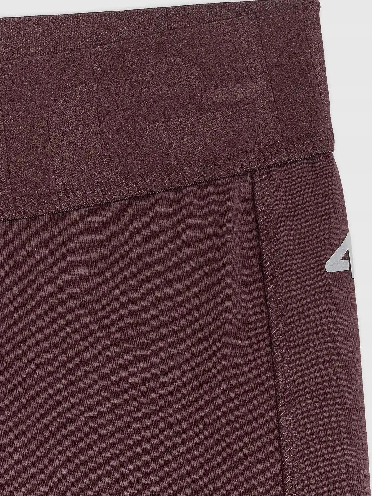 LEGGINSY DAMSKIE 4F DŁUGIE SPORTOWE NA SIŁOWNIĘ KOLOR BRĄZOWY 13/14