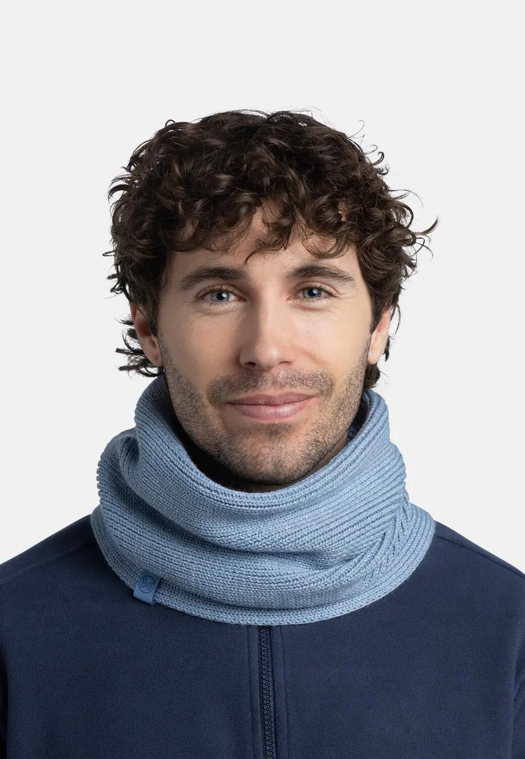 Cache-cou tricoté Unisex Buff Bleu TAILLE UNIQUE 4/5