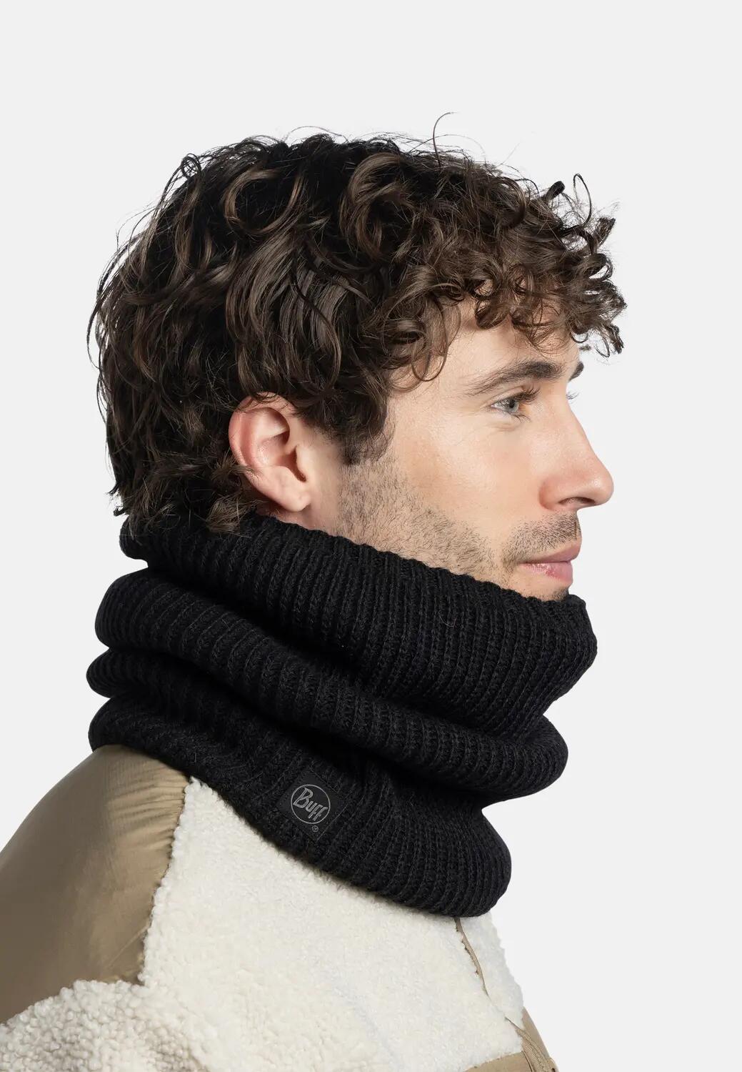 Cache-cou tricoté & Fleece Unisex Buff Noir TAILLE UNIQUE 6/7