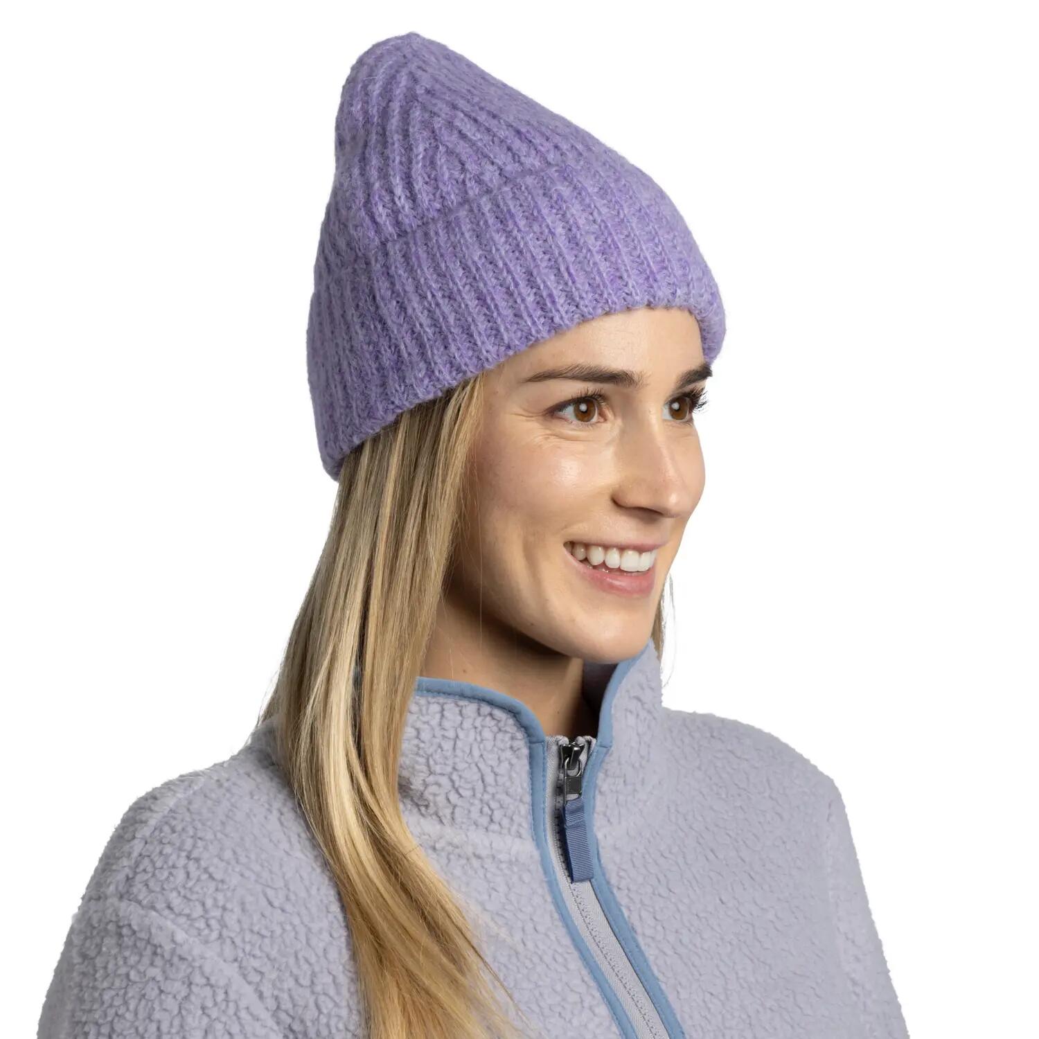 Bonnet tricoté Unisex Buff Violet TAILLE UNIQUE 4/5