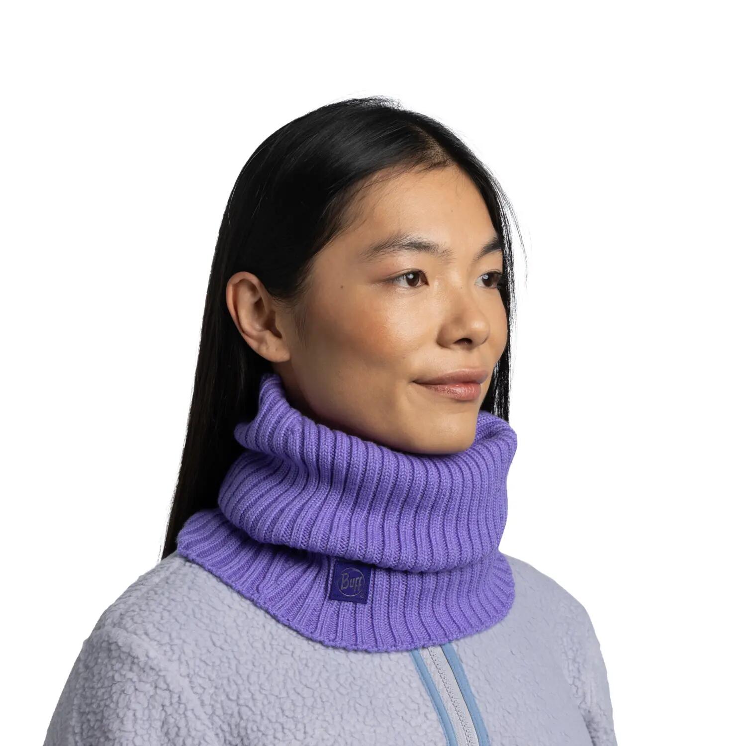 Cache-cou tricoté Unisex Buff Violet TAILLE UNIQUE 4/5