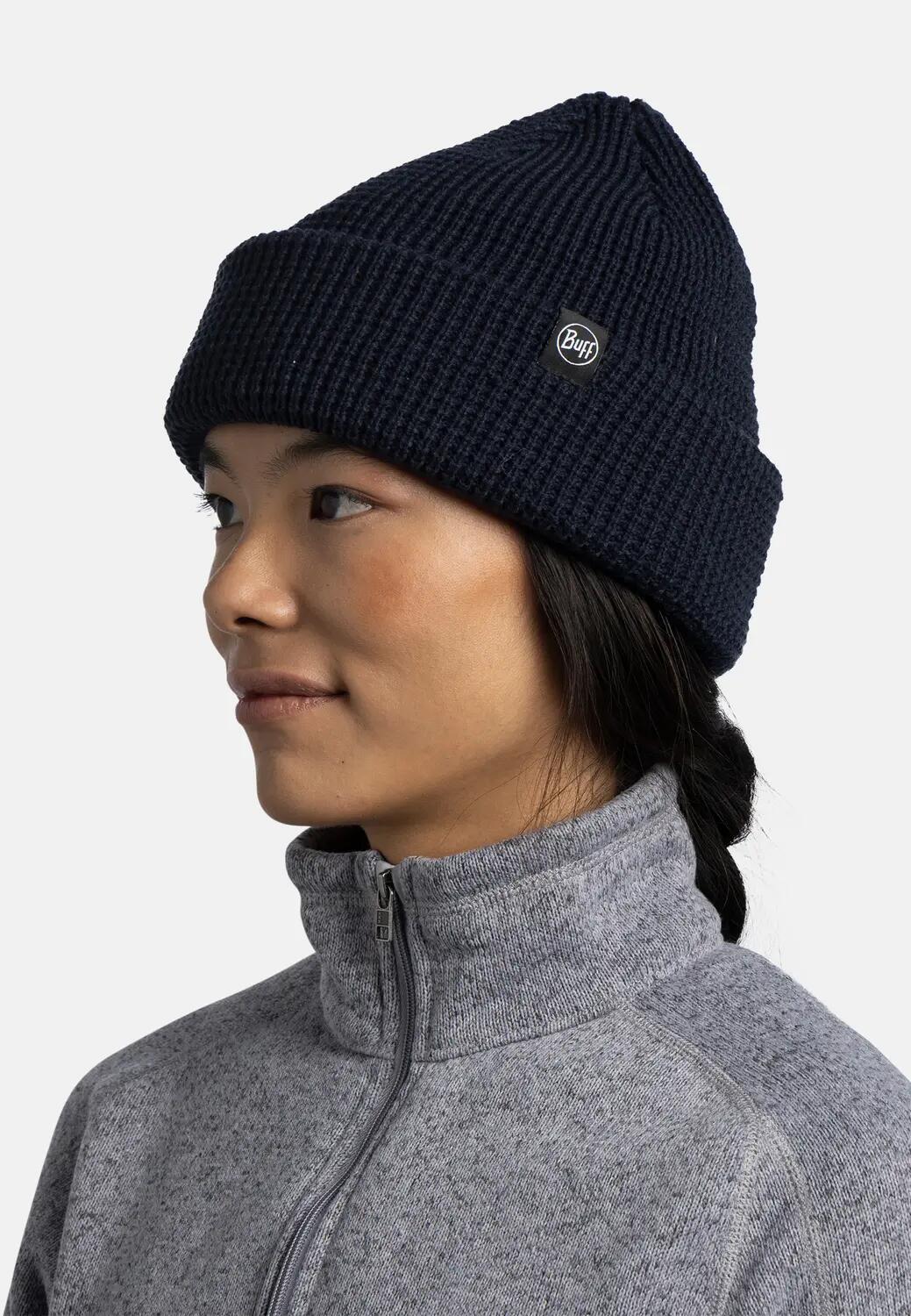 Bonnet tricoté Unisex Buff Bleu foncé TAILLE UNIQUE 4/5