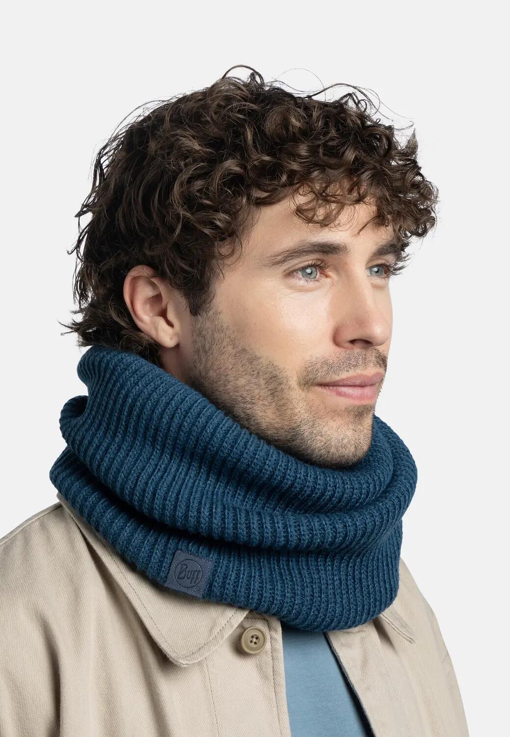 Cache-cou tricoté & Fleece Unisex Buff Bleu TAILLE UNIQUE 4/5