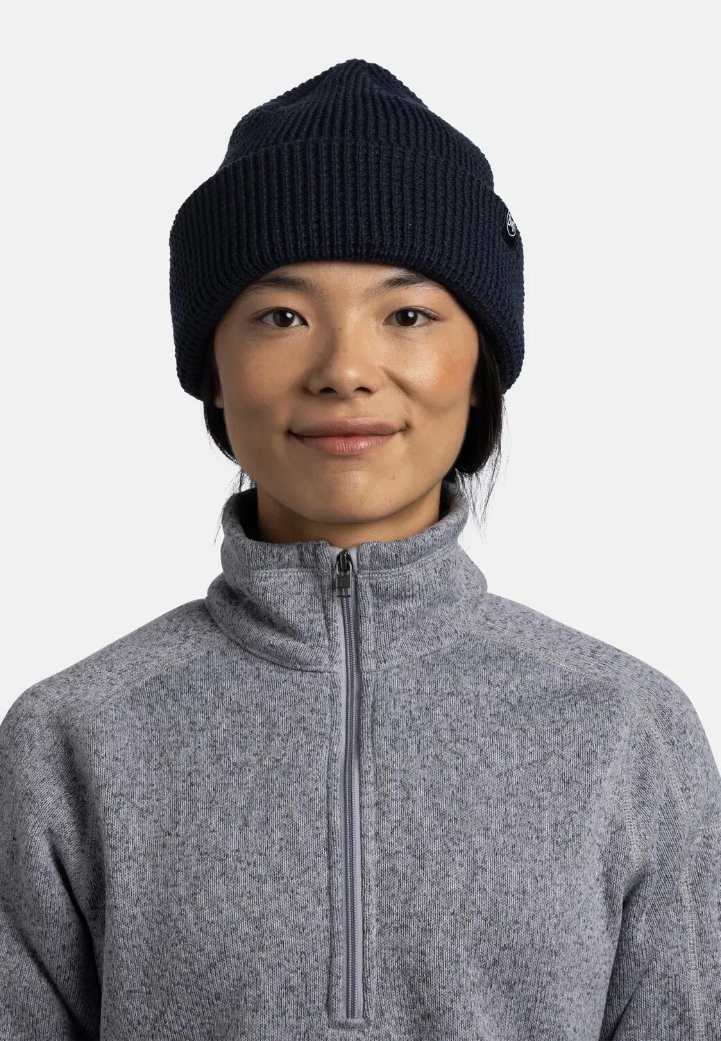 Bonnet tricoté Unisex Buff Bleu foncé TAILLE UNIQUE 3/5