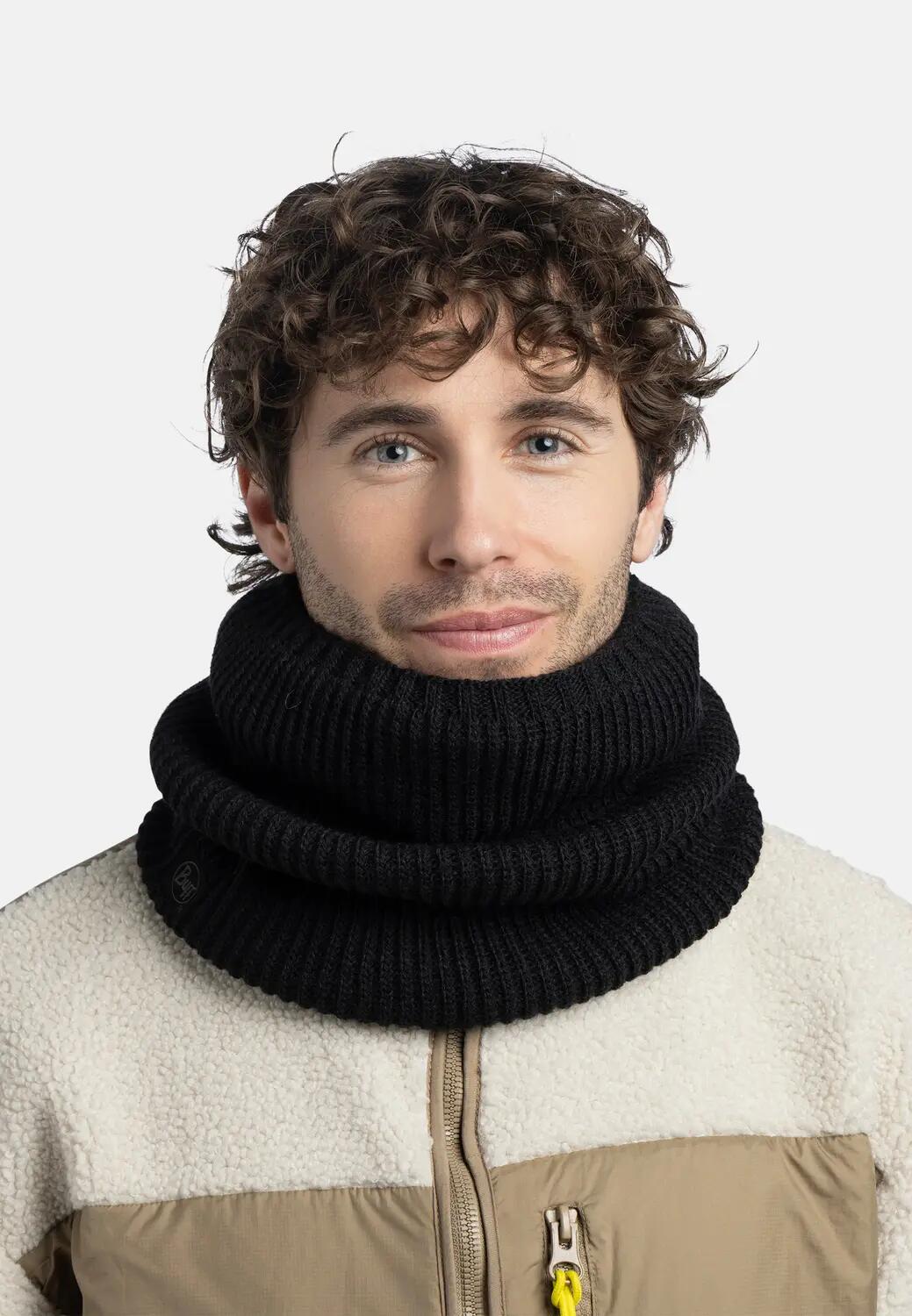 Cache-cou tricoté & Fleece Unisex Buff Noir TAILLE UNIQUE 5/7