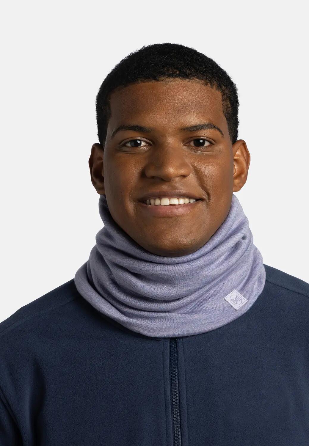 Cache-cou Merino Heavyweight Unisex Buff Violet TAILLE UNIQUE 3/5