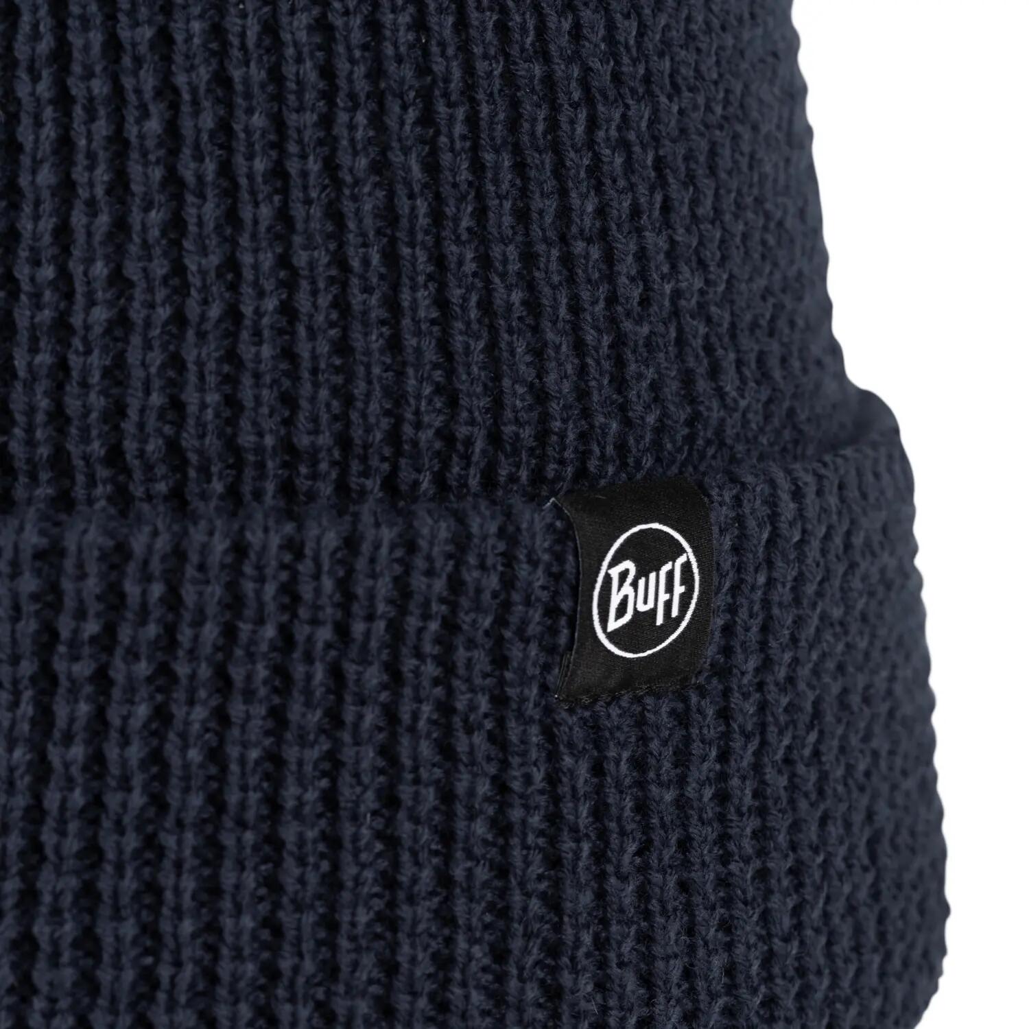 Bonnet tricoté Unisex Buff Bleu foncé TAILLE UNIQUE 2/5