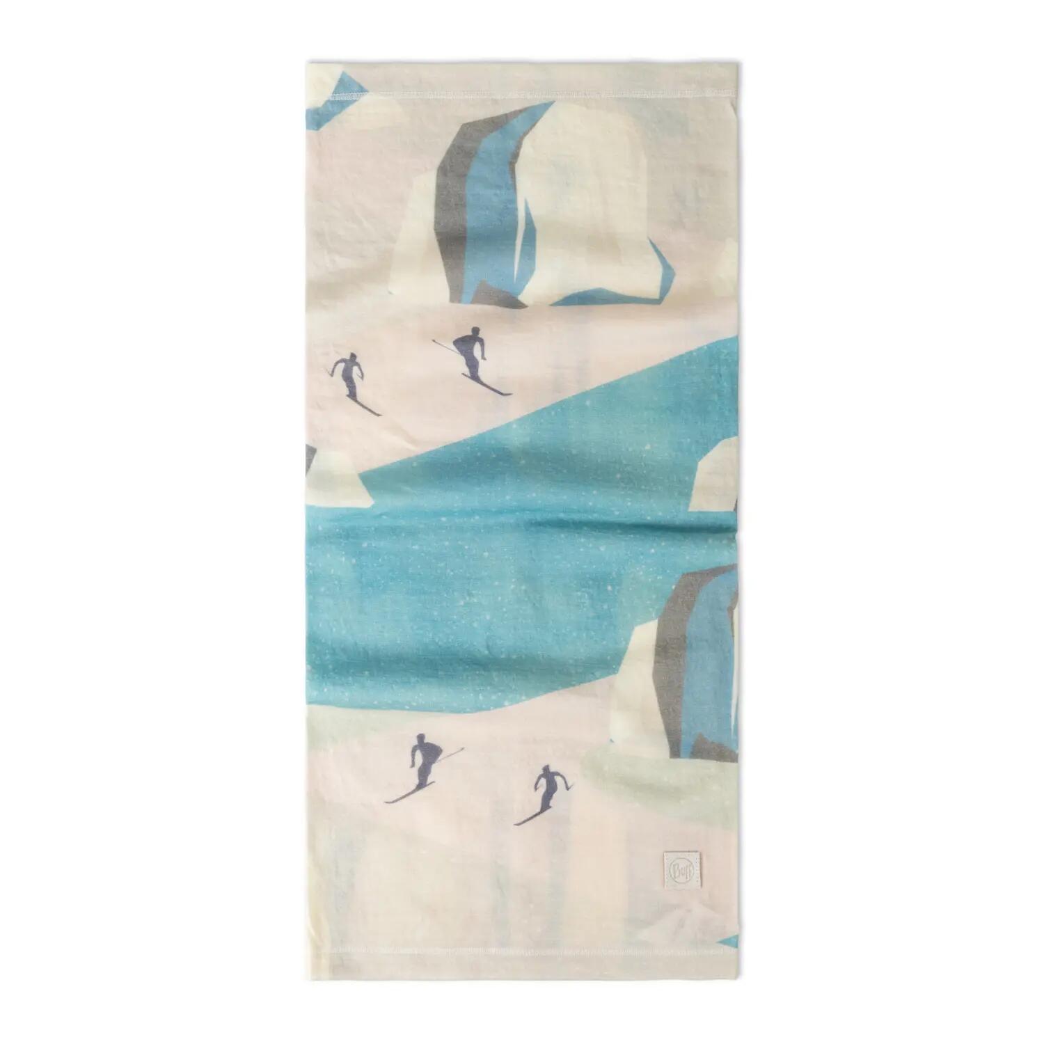 Merino Lightweight Prints Unisex Buff Gris TAILLE UNIQUE 2/5