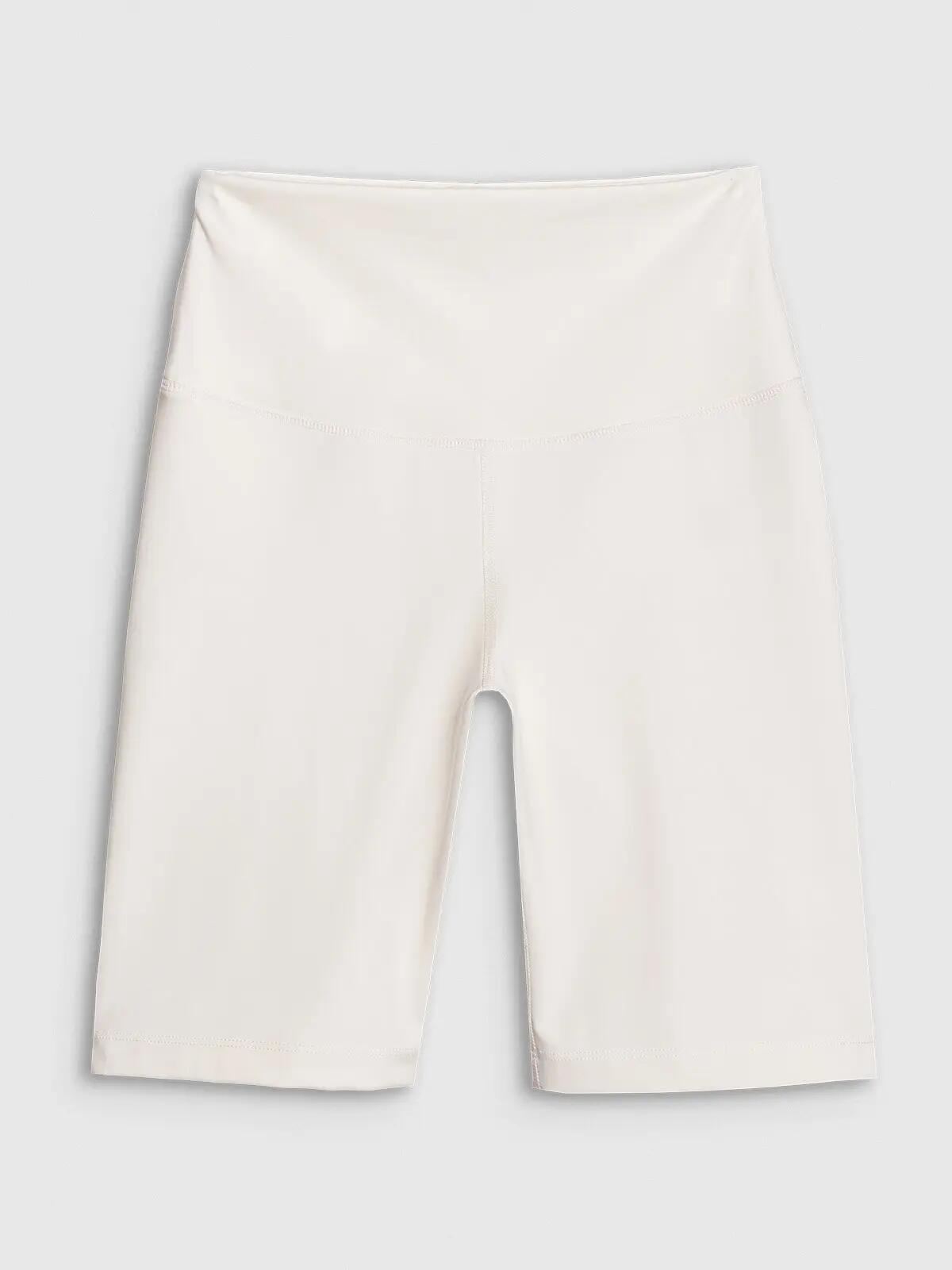 SPODENKI DAMSKIE 4F TRENINGOWE LEGGINSY KRÓTKIE KOLARKI  KOLOR BIAŁY 7/9
