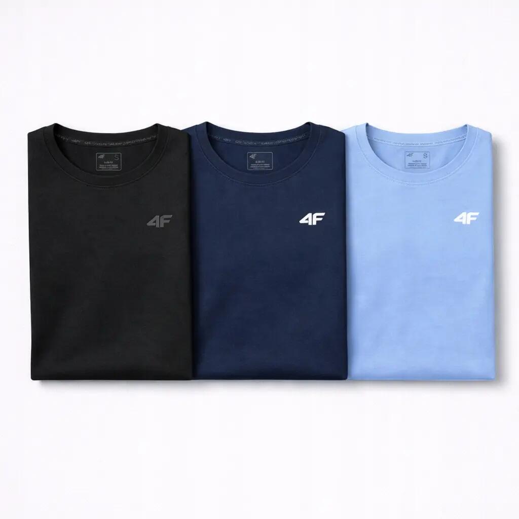 ZESTAW KOSZULEK DAMSKICH 4F KOMPLET T-SHIRTÓW 3 SZTUKI M F3306 SS26 1/5