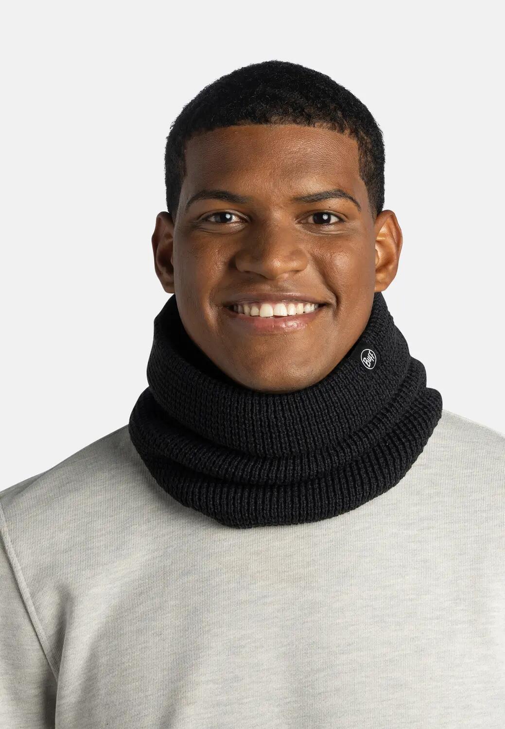 Braga de cuello Knitted & Fleece Unisex Buff Negro ÚNICA 3/5