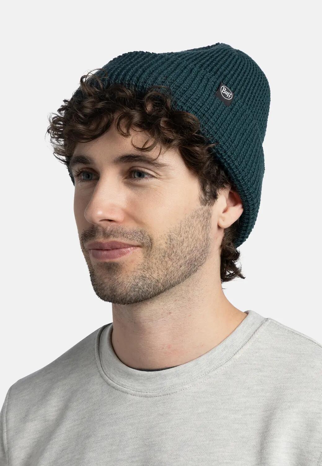 Bonnet tricoté Unisex Buff Bleu TAILLE UNIQUE 4/5