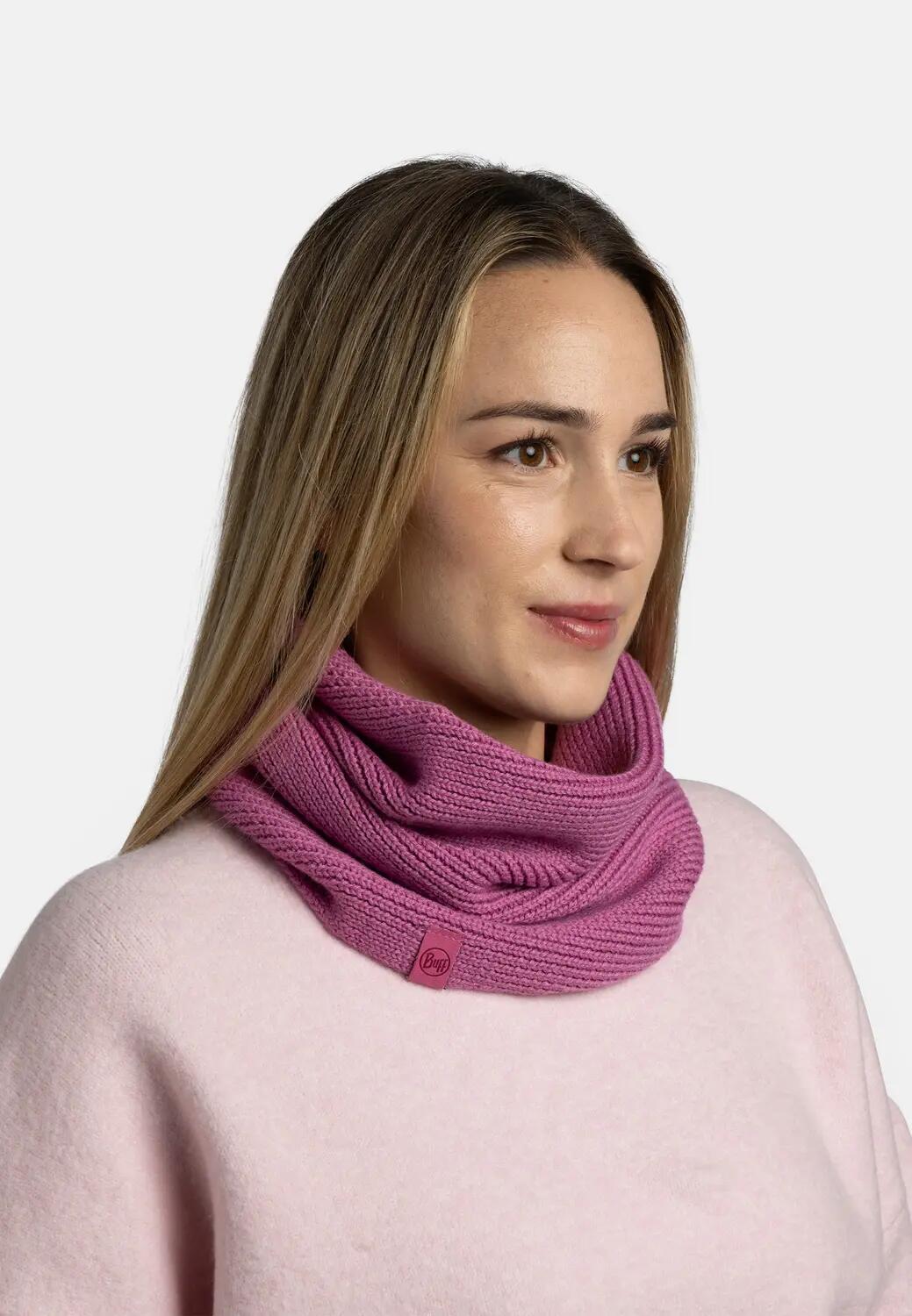 Cache-cou tricoté Unisex Buff Violet TAILLE UNIQUE 4/5