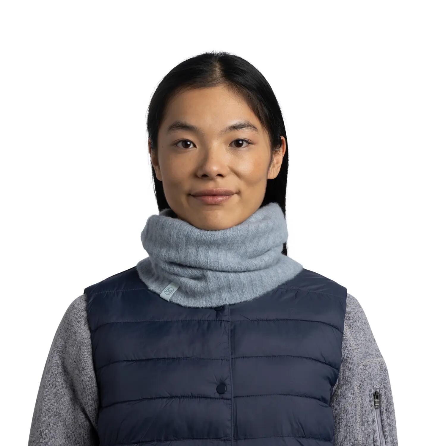 Cache-cou tricoté Unisex Buff Bleu TAILLE UNIQUE 3/5