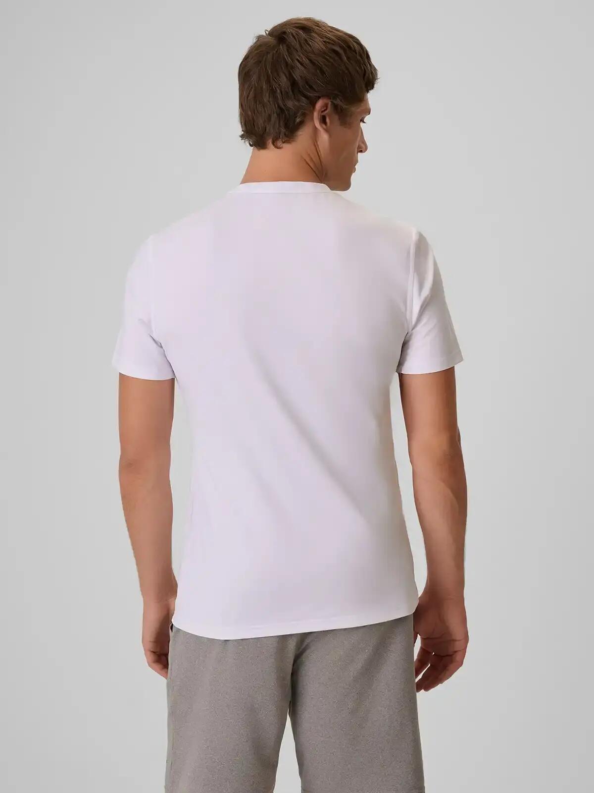 T-shirt treningowy z wykończeniem szybkoschnącym męski 4F 4FWAW26TFTSM2355 2/7