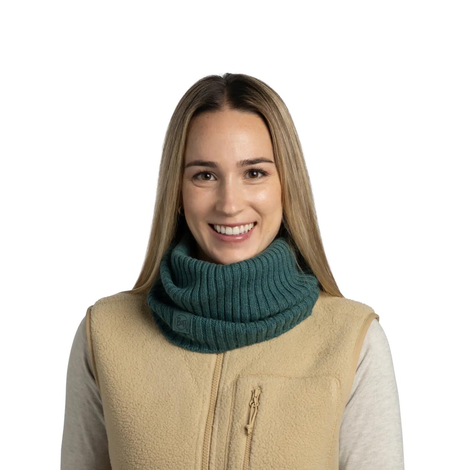 Cache-cou tricoté Unisex Buff Vert TAILLE UNIQUE 3/5
