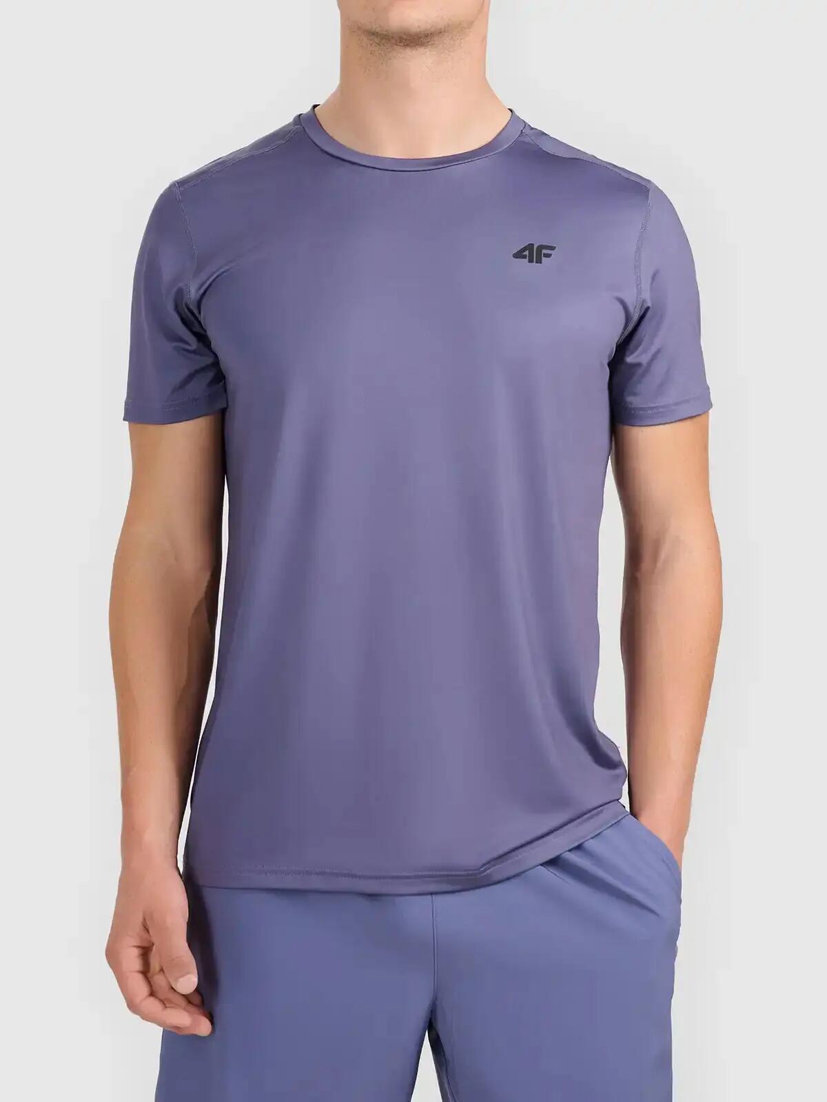 T-shirt treningowy z wykończeniem szybkoschnącym męski 4F 4FWAW26TFTSM2355 2/7