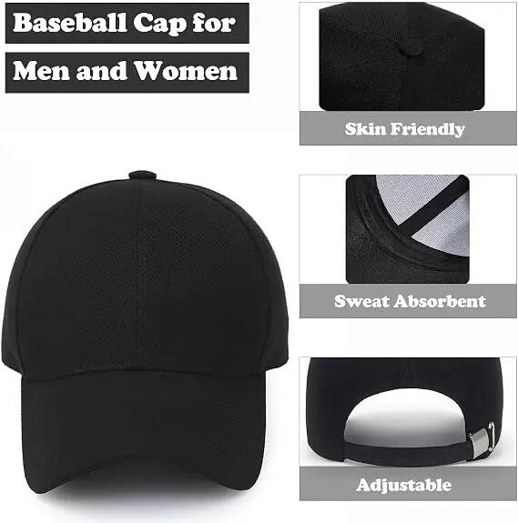 2 Pcs Casquette de Baseball pour Homme et Femme, été Coton Anti-Soleil Baseball 3/6