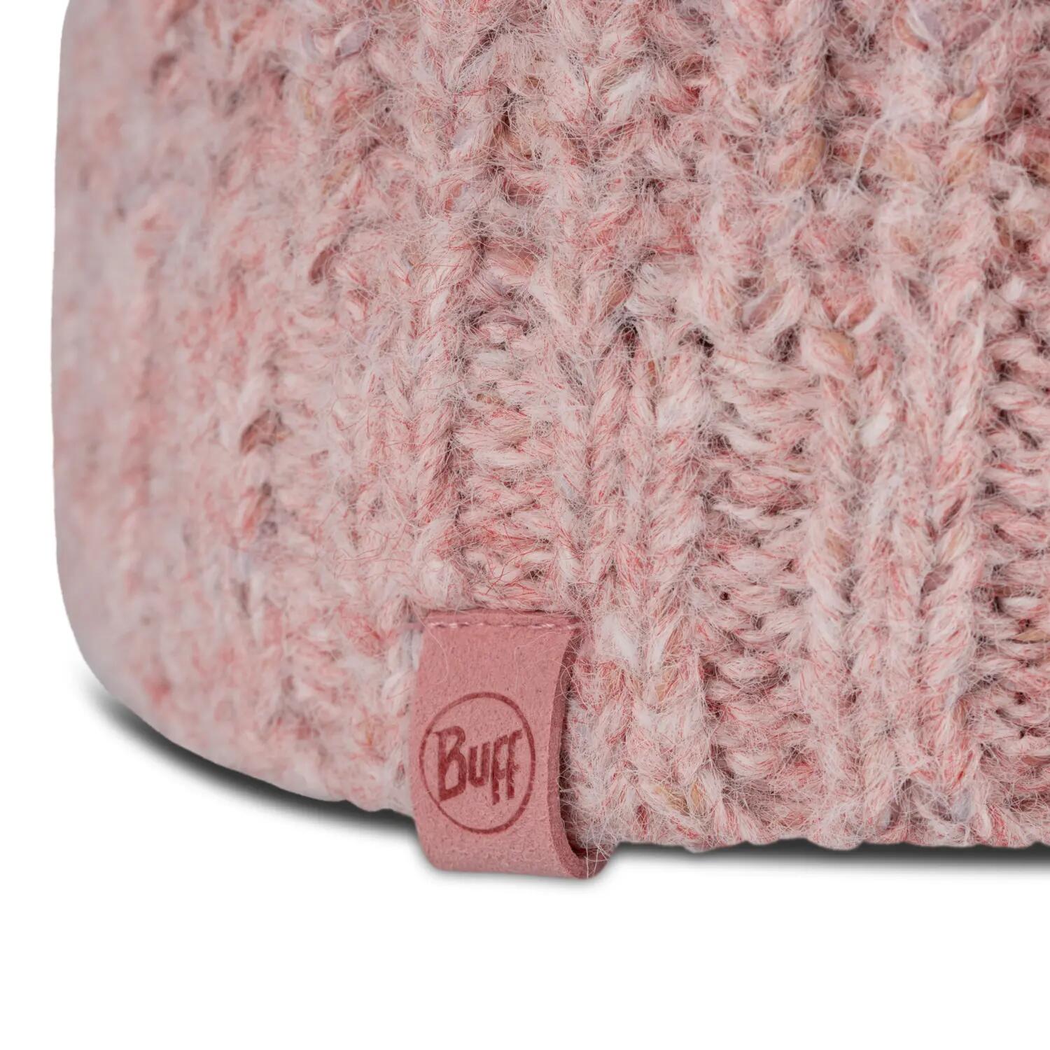 Bonnet Knitted & Fleece Band Femme Buff Rose TAILLE UNIQUE 2/5