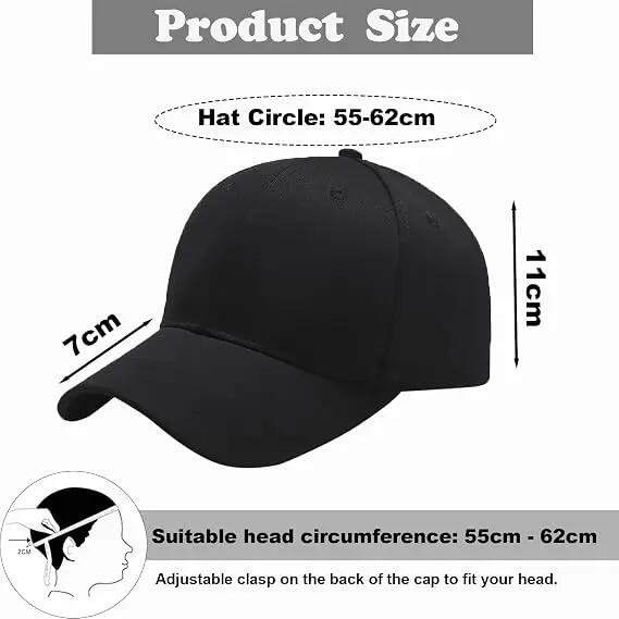 2 Pcs Casquette de Baseball pour Homme et Femme, été Coton Anti-Soleil Baseball 2/6