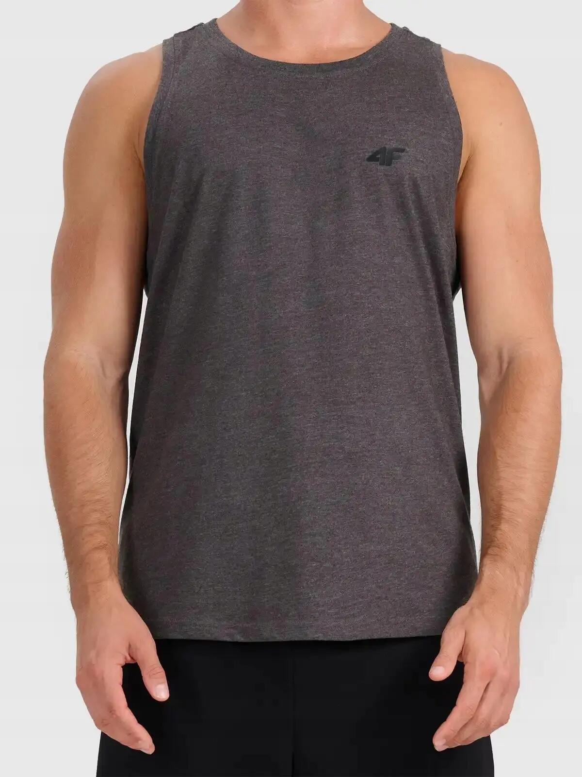 KOSZULKA MĘSKA 4F T-SHIRT NA RAMIĄCZKA BEZ RĘKAWÓW M307 S SS26 2/10