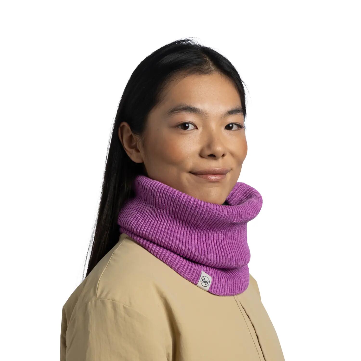 Cache-cou tricoté & Fleece Unisex Buff Violet TAILLE UNIQUE 4/5