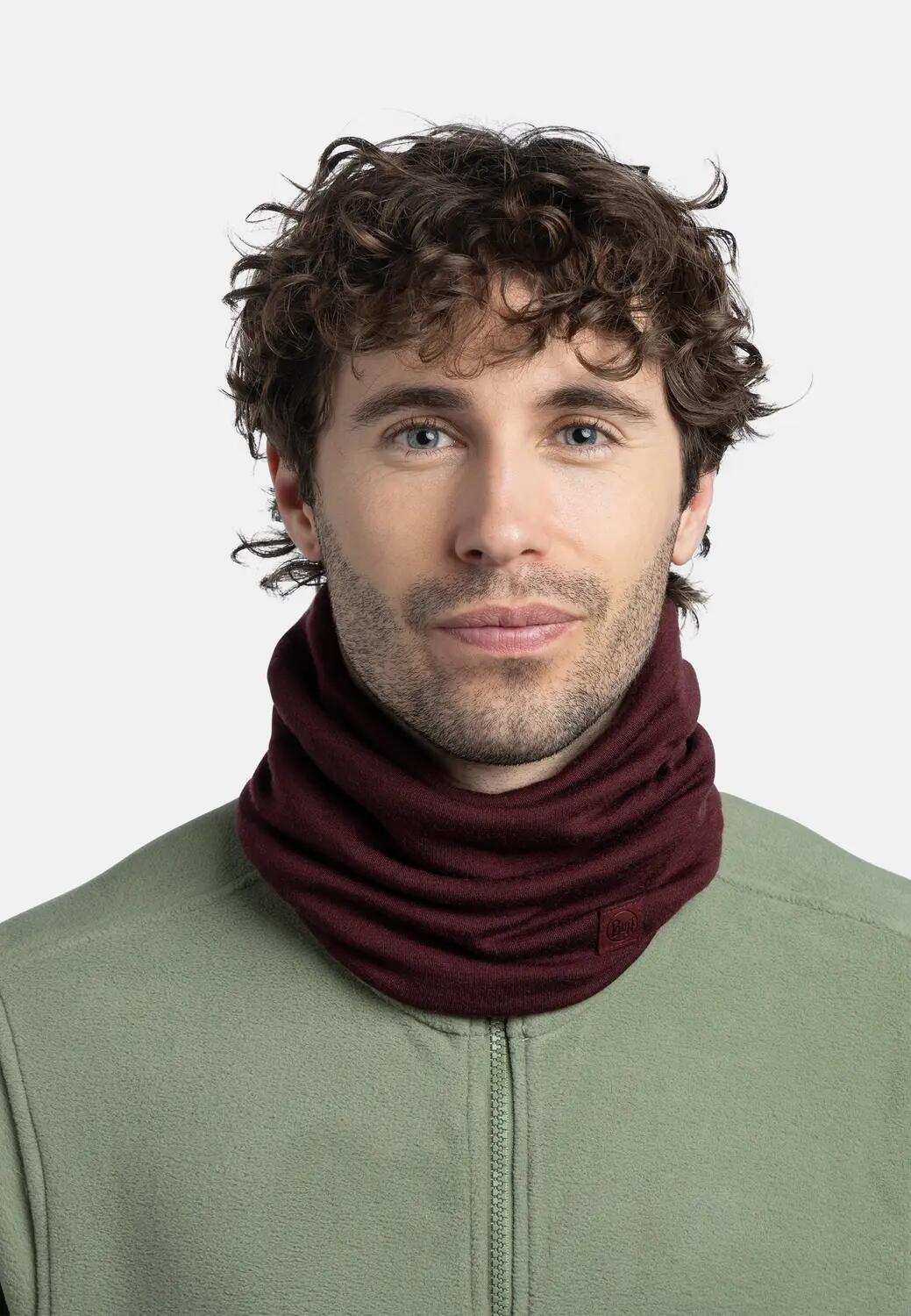 Cache-cou Merino Heavyweight Unisex Buff Rouge TAILLE UNIQUE 3/5