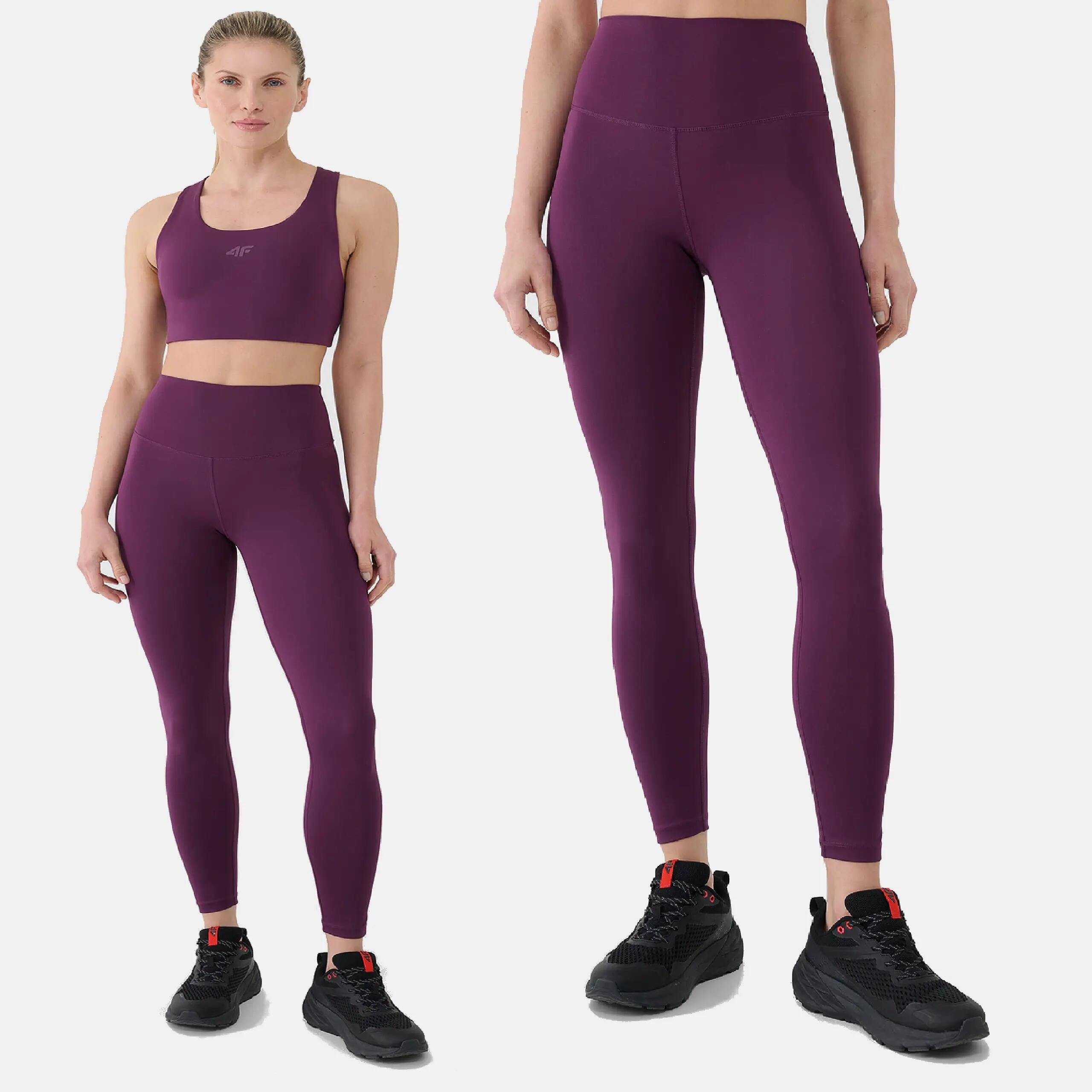 LEGGINSY DAMSKIE 4F TRENINGOWE WYSOKI STAN NA SIŁOWNIĘ NA CO DZIEŃ 8/9
