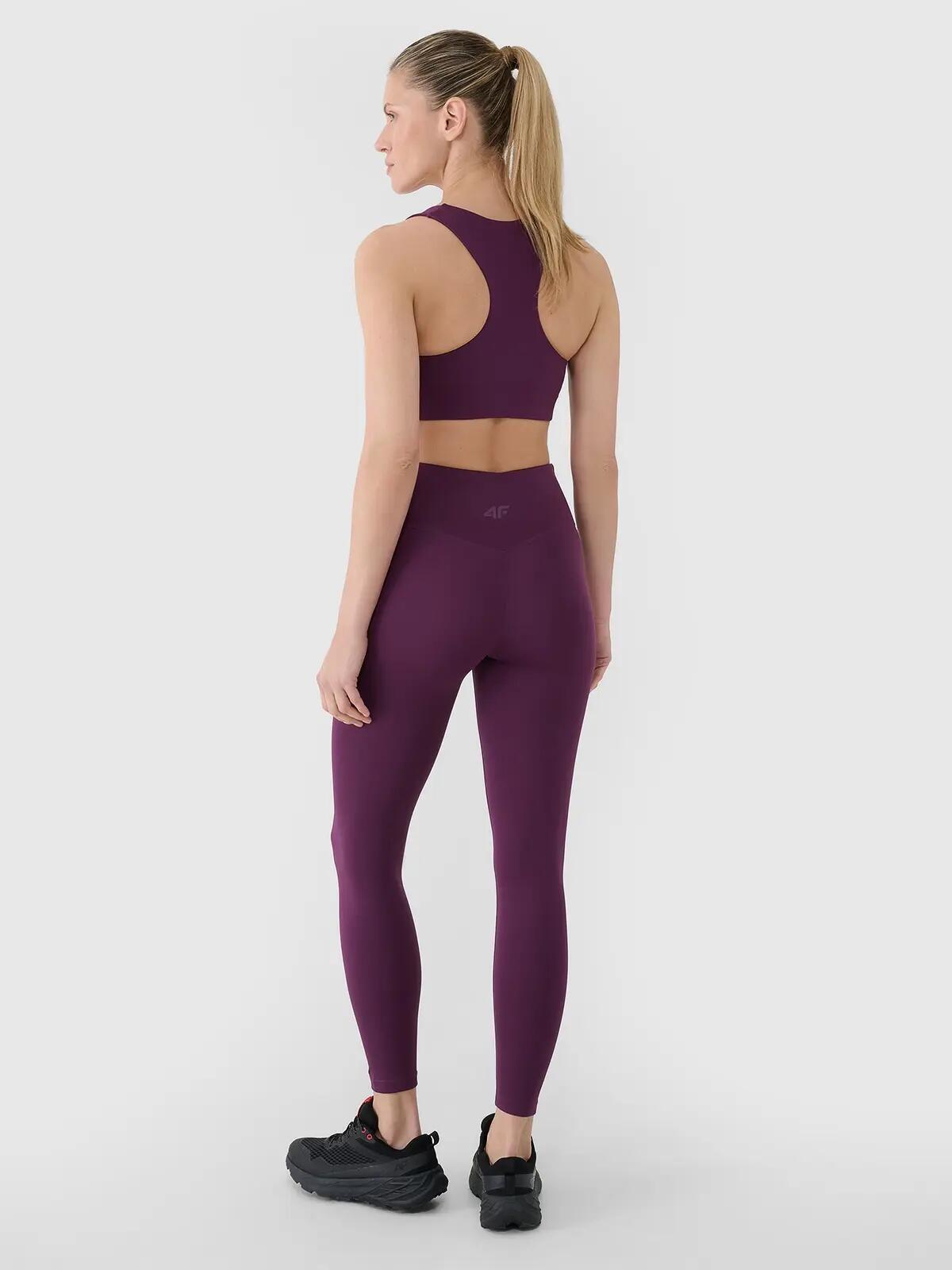 LEGGINSY DAMSKIE 4F TRENINGOWE WYSOKI STAN NA SIŁOWNIĘ NA CO DZIEŃ 5/9