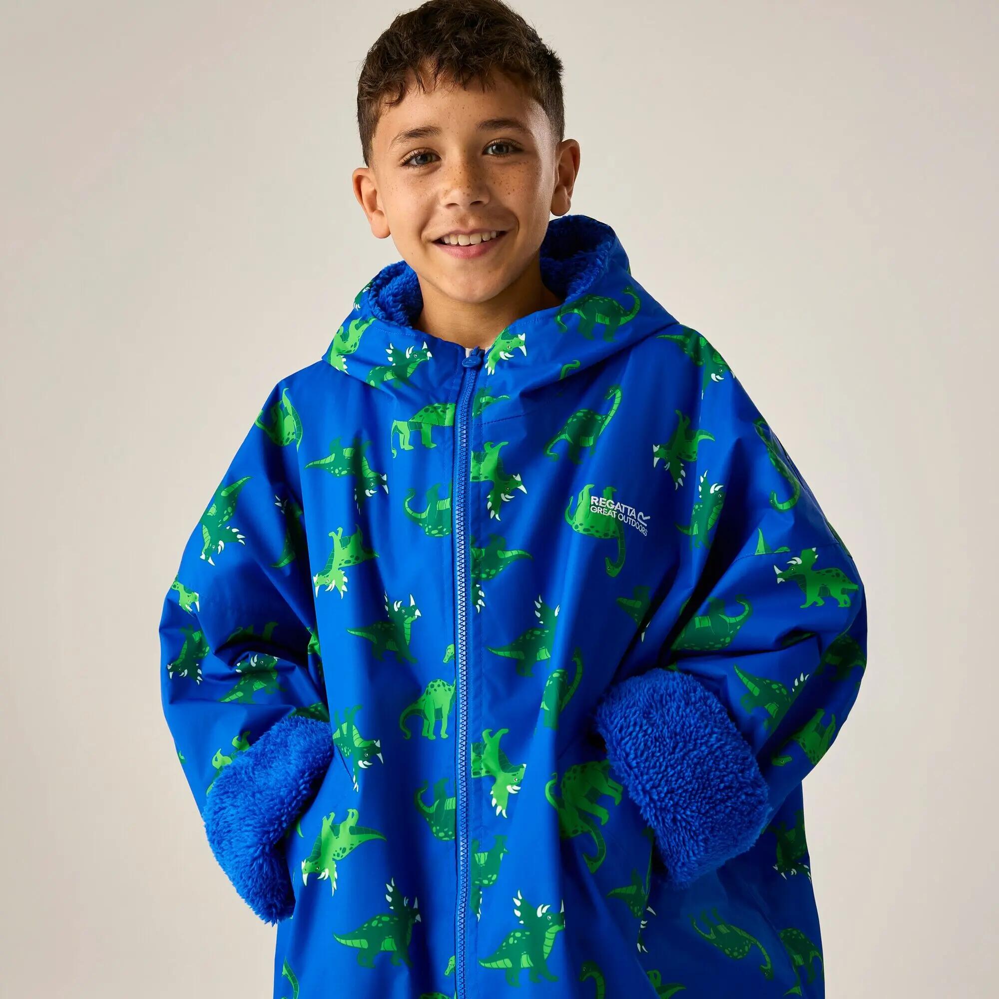 Badponcho Wandelen Kinderen Waterdicht 4/14