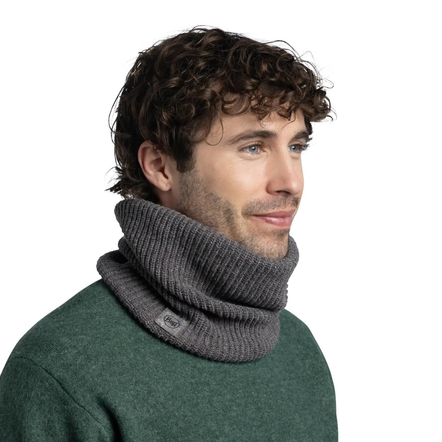 Komin na szyję Buff Upcycled Merino Neckwarmer - thier grey heather 6/7