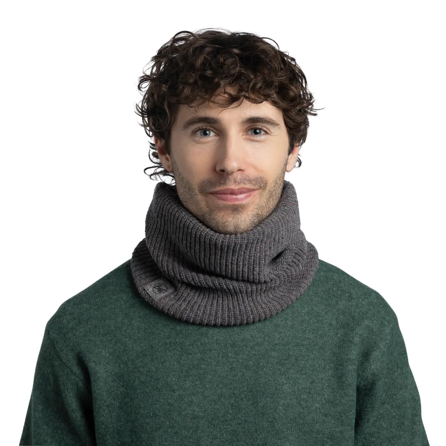Komin na szyję Buff Upcycled Merino Neckwarmer - thier grey heather 5/7