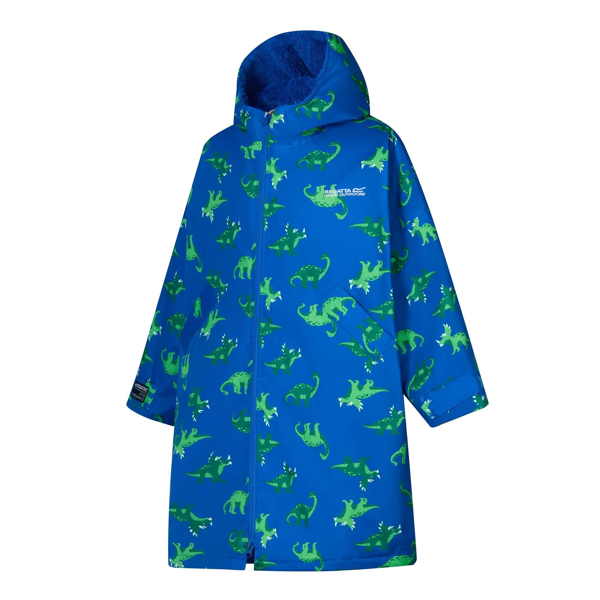 Badponcho Wandelen Kinderen Waterdicht 12/14