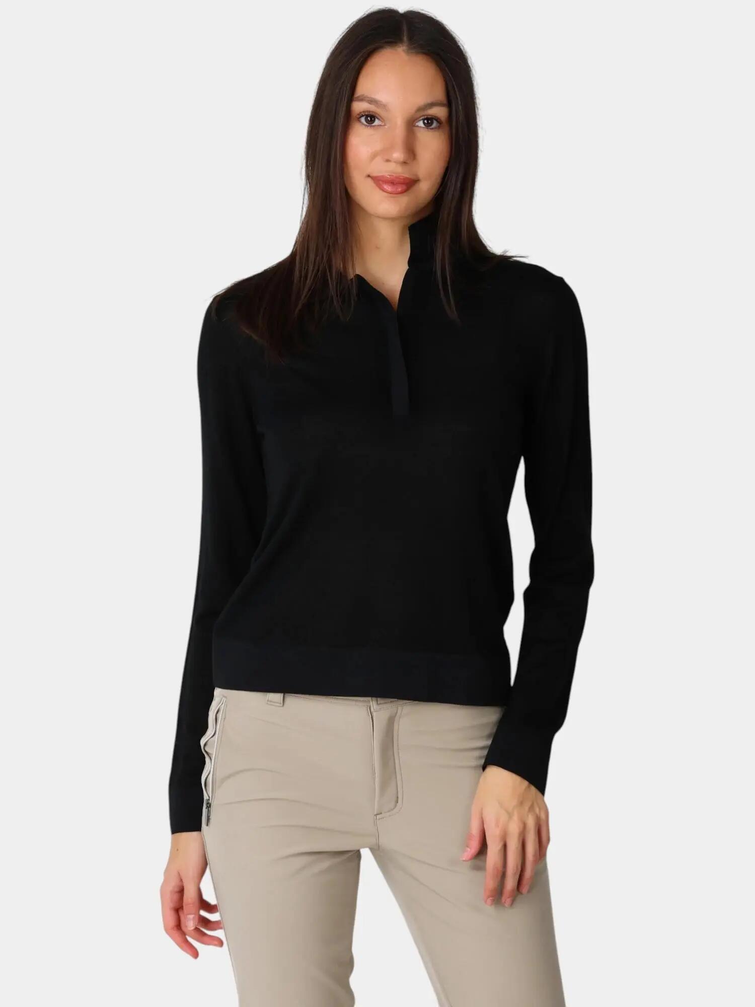 Tricou cu maneci lungi si guler Luhta Halso femei