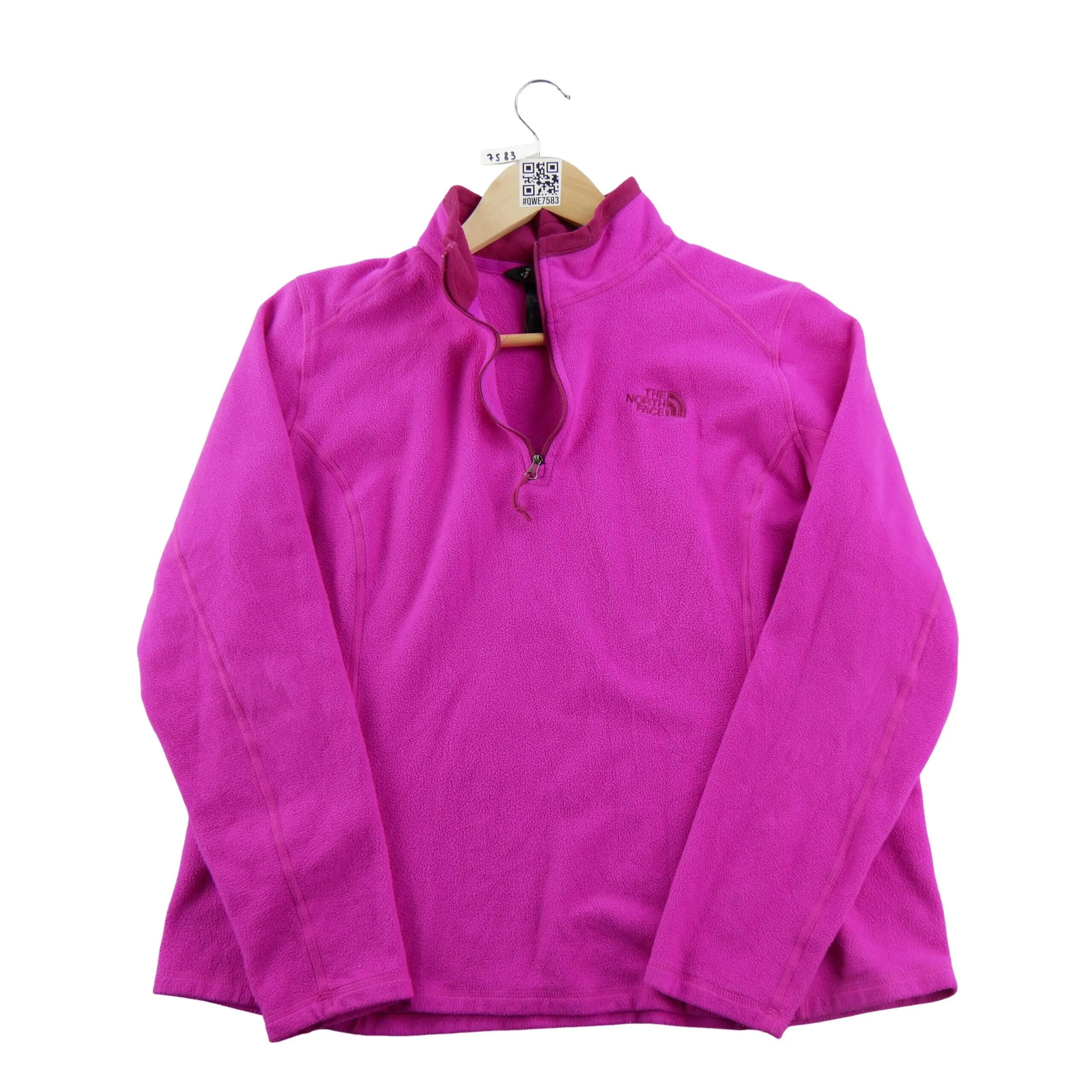 Second life - Polar damski 1/4 Zip różowy - Jak nowy 3/8