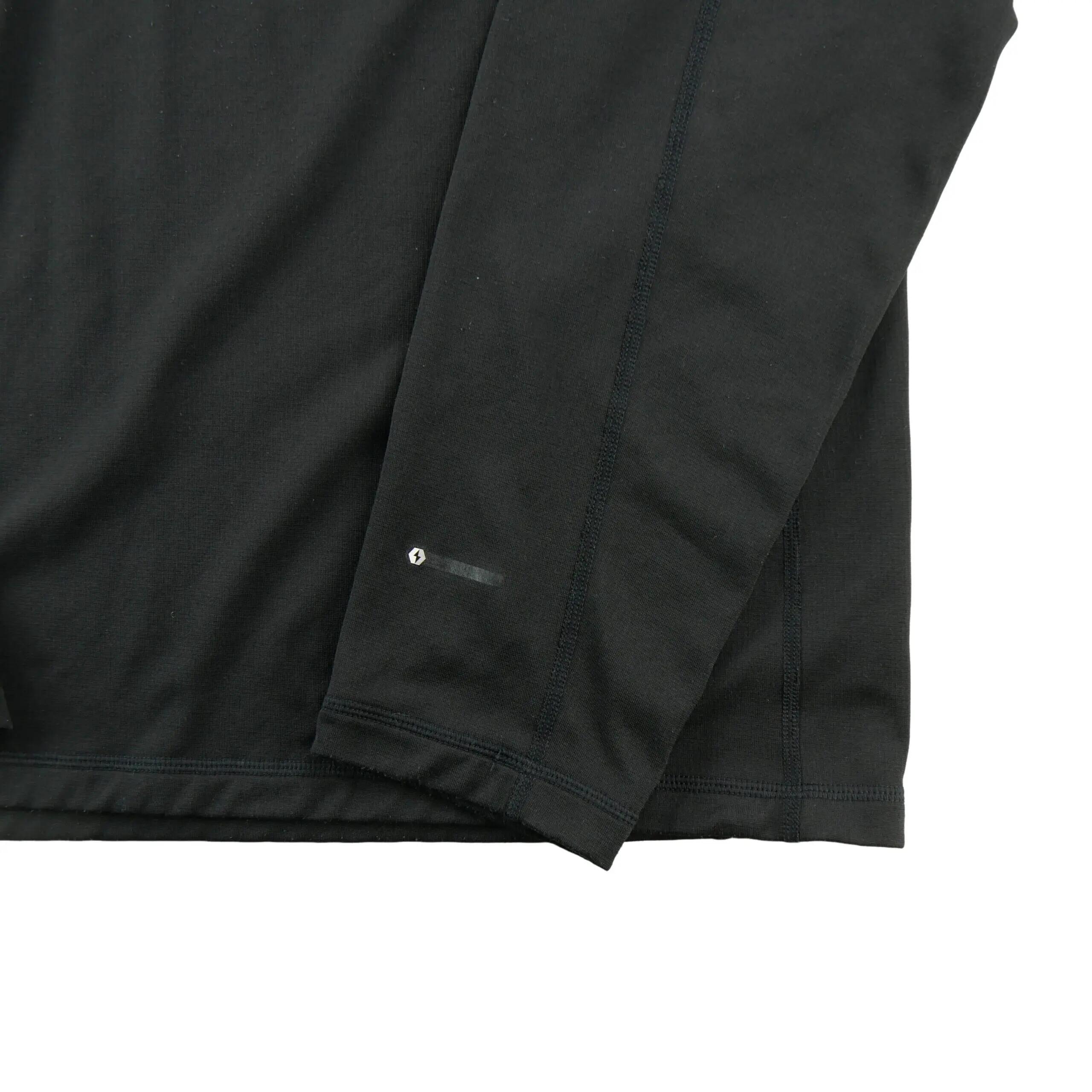 Second hand - Pile uomo 1/4 Zip nero - Stato eccellente 5/9