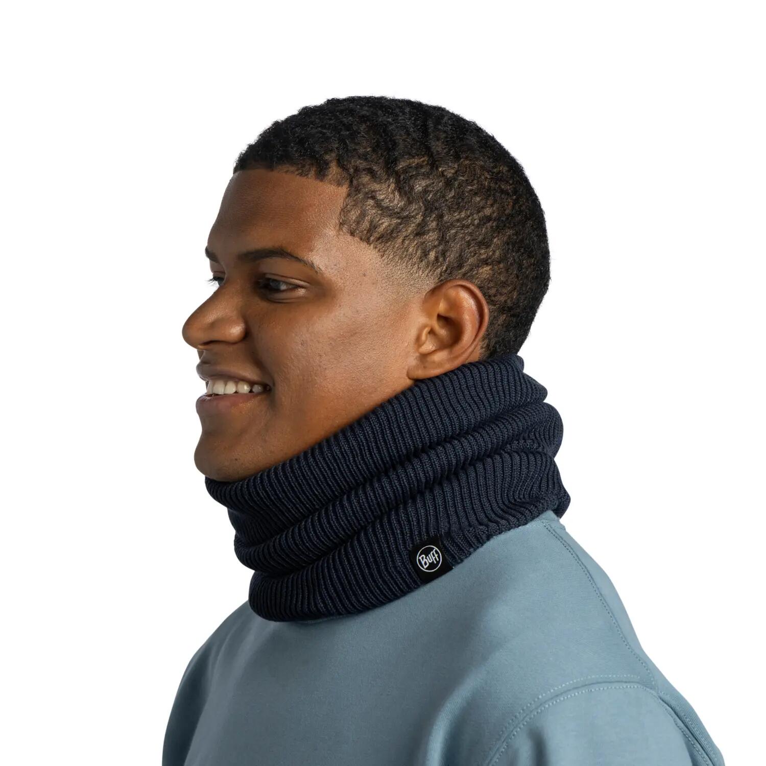 Cache-cou tricoté & Fleece Unisex Buff Bleu foncé TAILLE UNIQUE 4/5