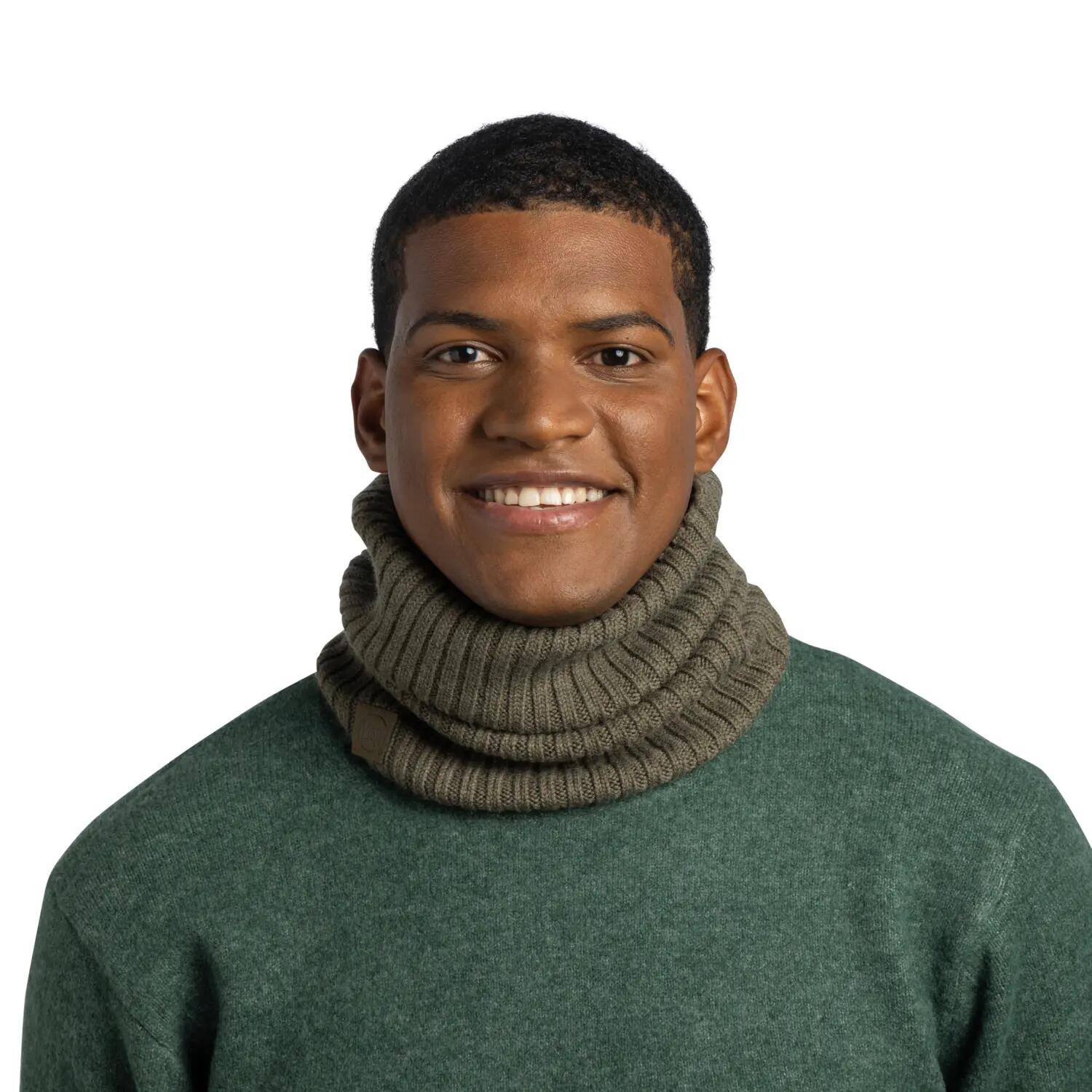 Komin z wełny merino Knitted Norval 5/7