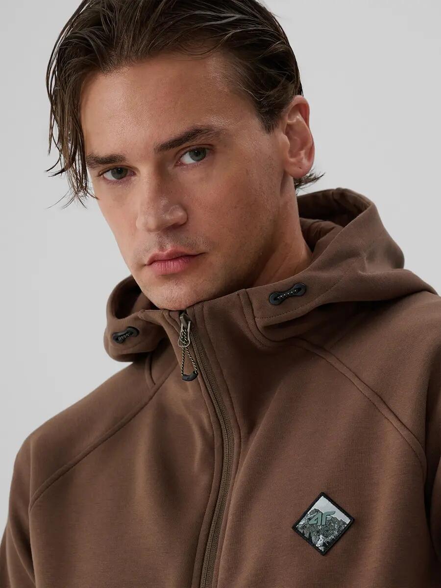 Bluza dresowa regular z kapturem męska 4F 4/7