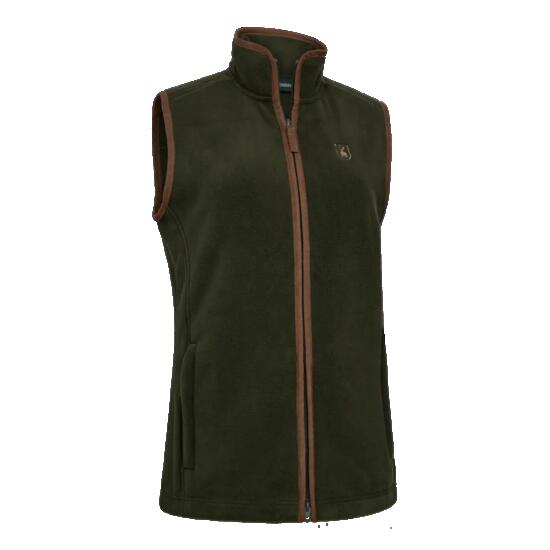 Gilet polaire Lady Cumbria - Forest Ember, doux et silencieux