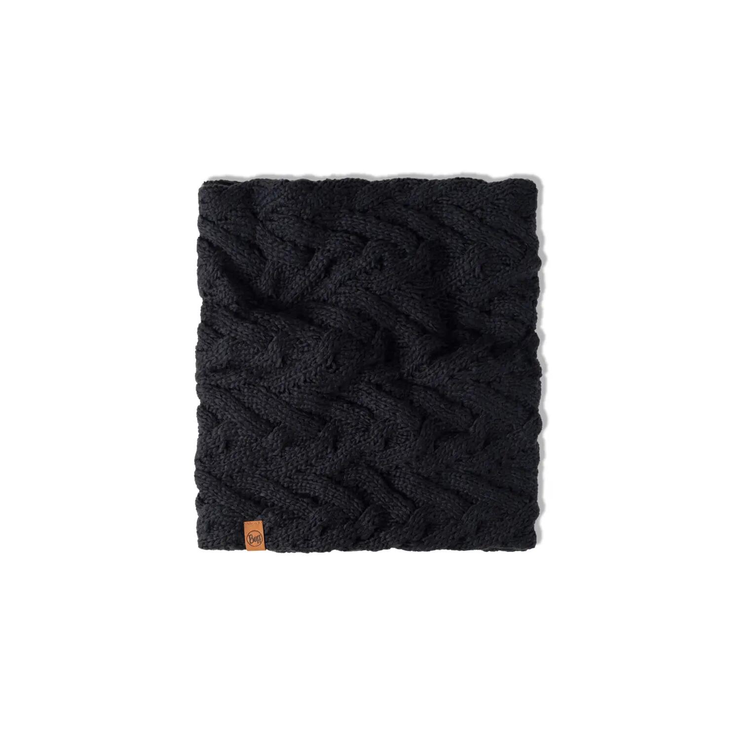 Cache-cou tricoté & Fleece Femme Buff Noir TAILLE UNIQUE 2/5