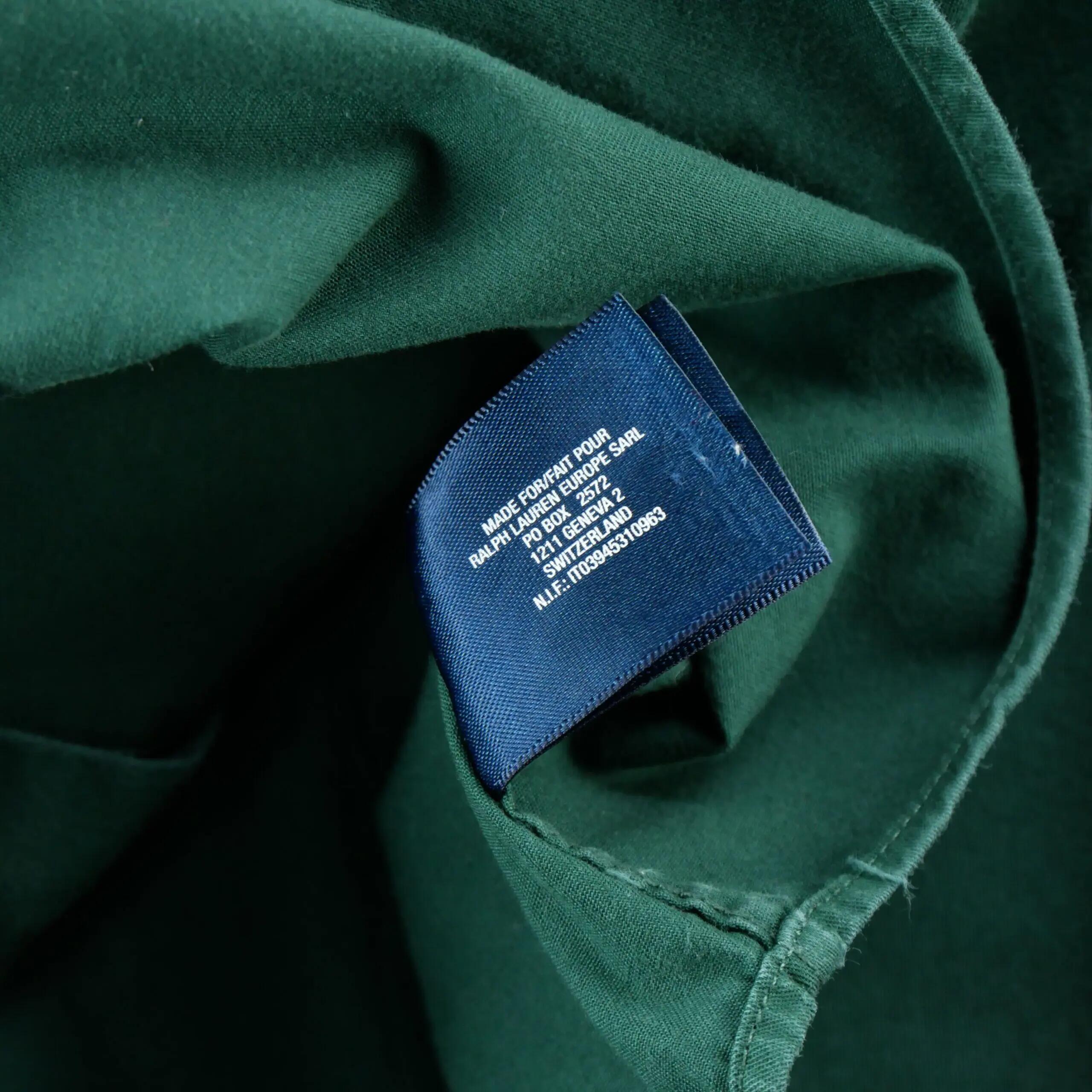 Tweedehands - Klassiek overhemd Heren Groen - Zeer goede staat 7/7