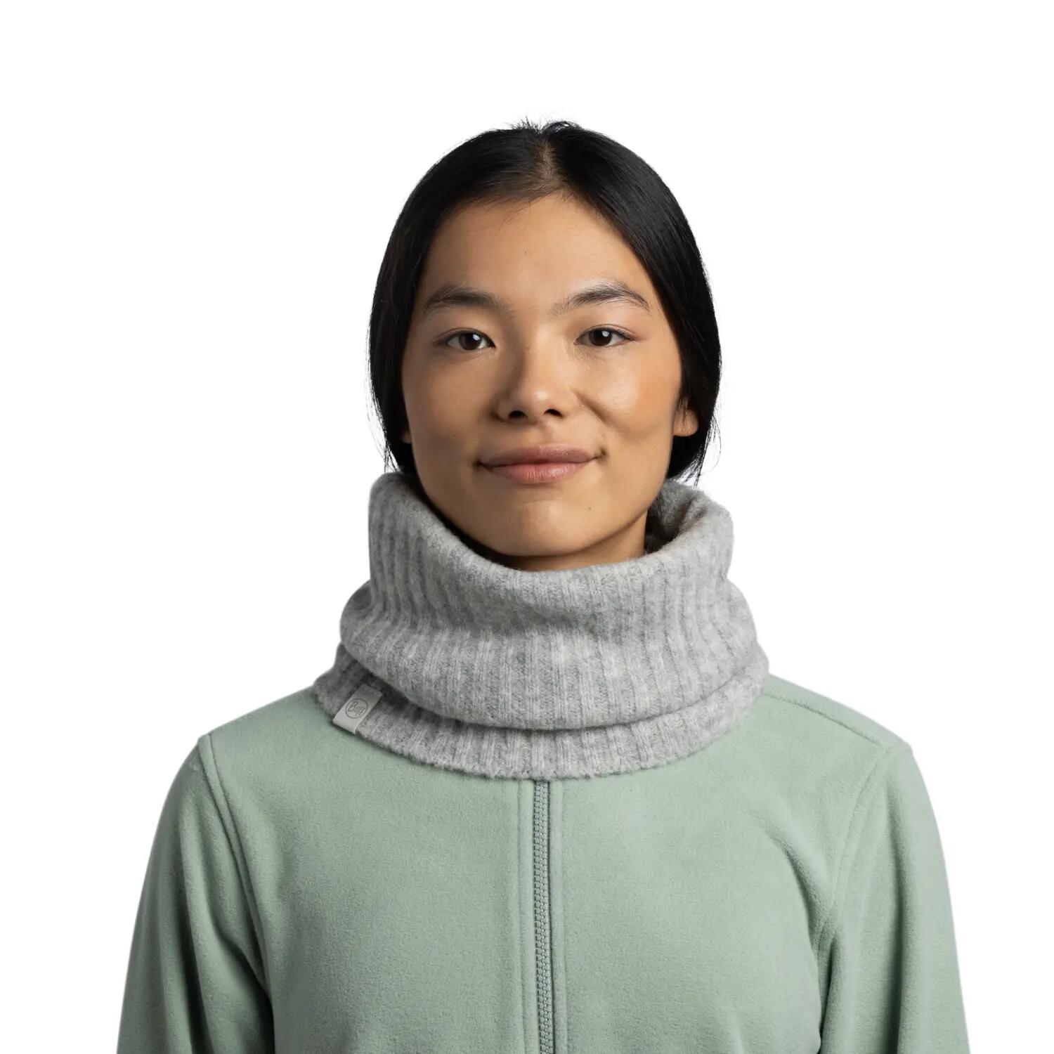 Cache-cou tricoté Unisex Buff Blanche TAILLE UNIQUE 3/5