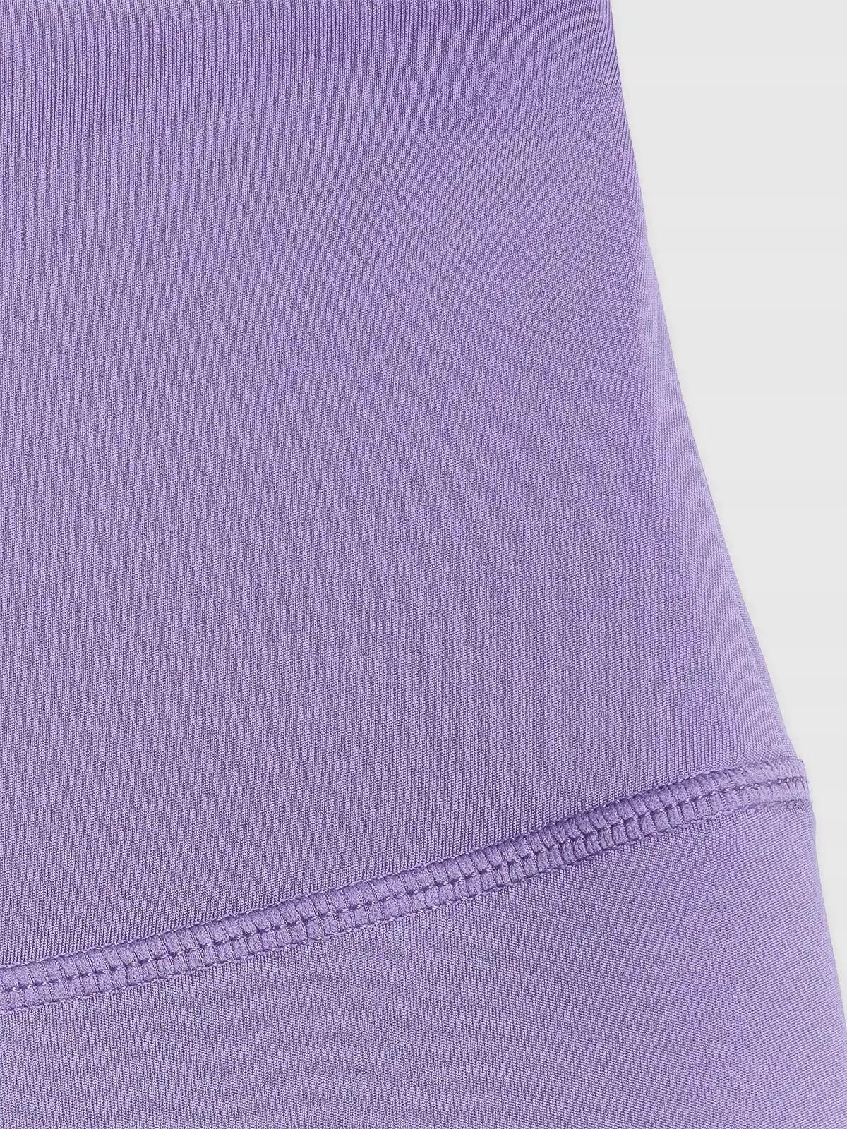 LEGGINSY DAMSKIE 4F TENINGOWE SZYBKOSCHNĄCE Z WYSOKIM STANEM KOLOR FIOLETOWY 9/14