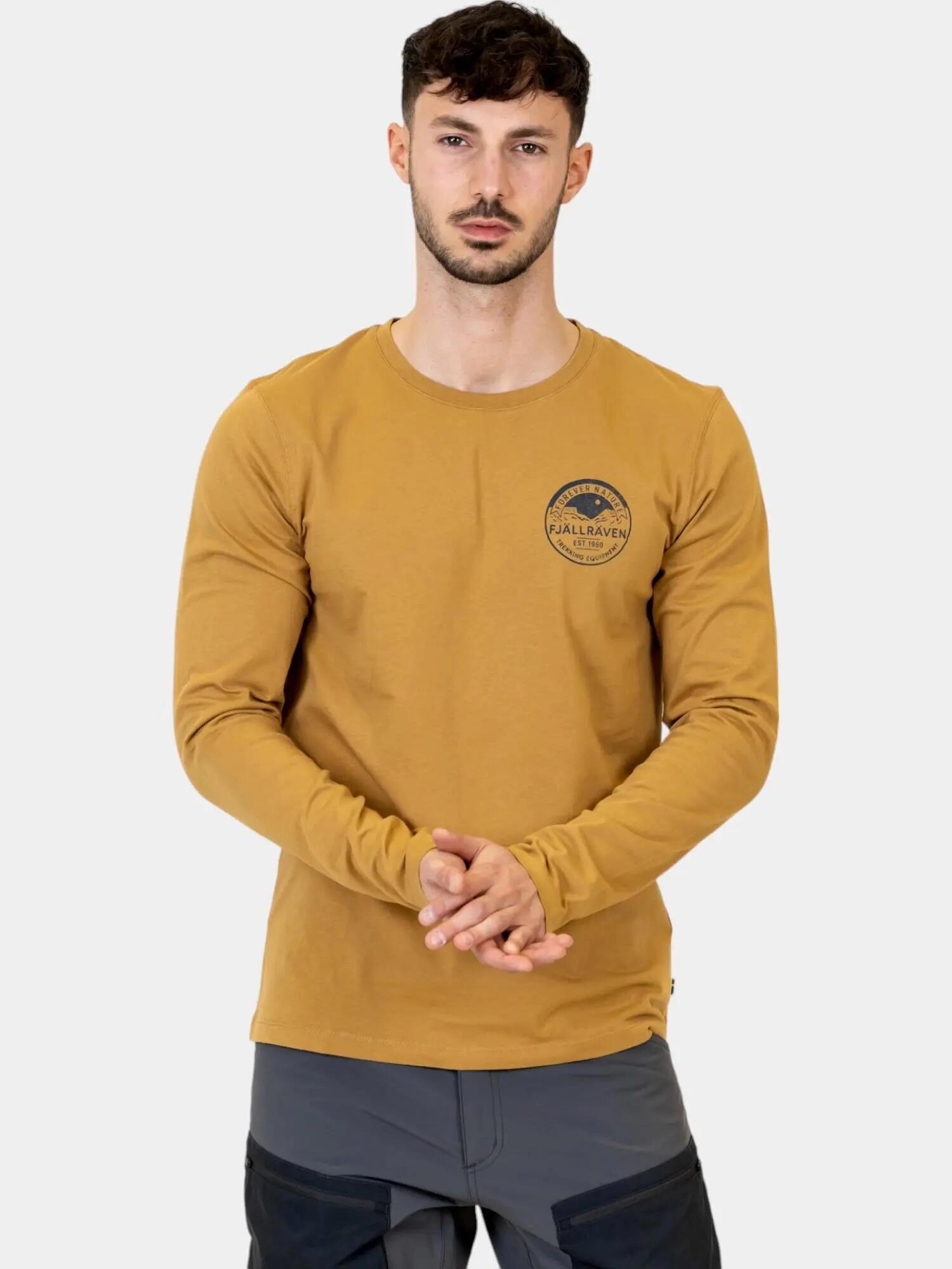 Pánské Tričko Forever Nature Badge LS 5/7