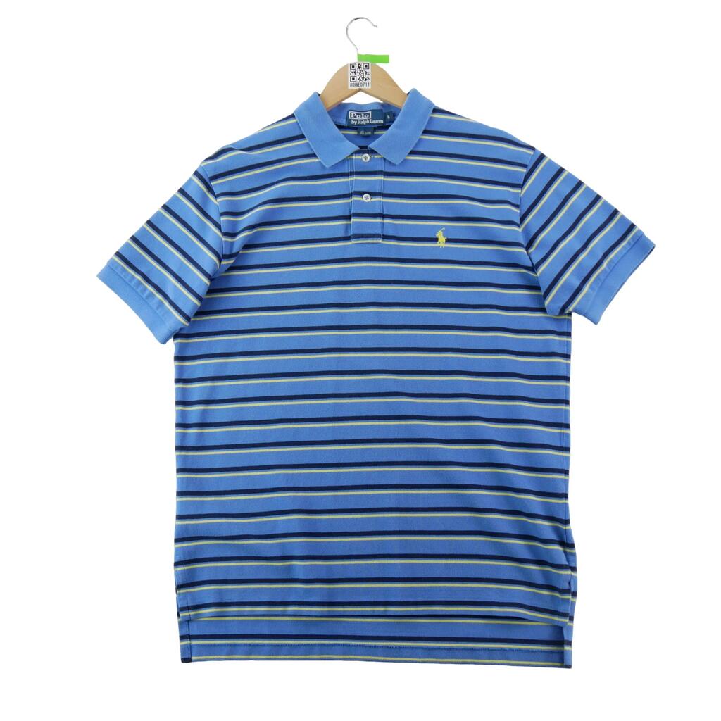 Second life - Men's Short Sleeve Polo Blue - Very good