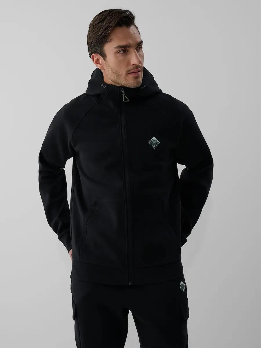 Bluza dresowa regular z kapturem męska 4F 1/7