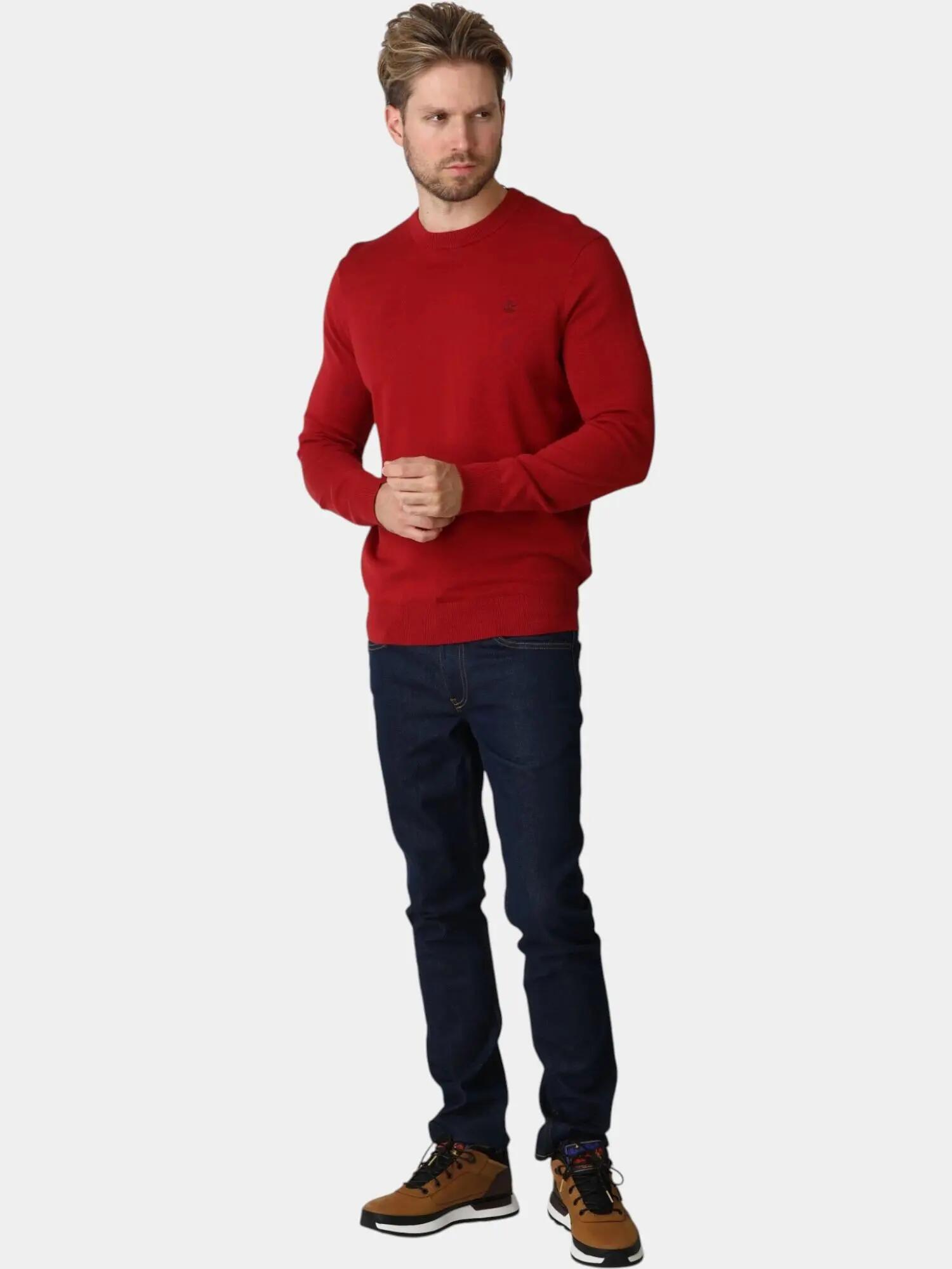 Strickpullover Herren Williams River Cotton Crew Neck 4/5